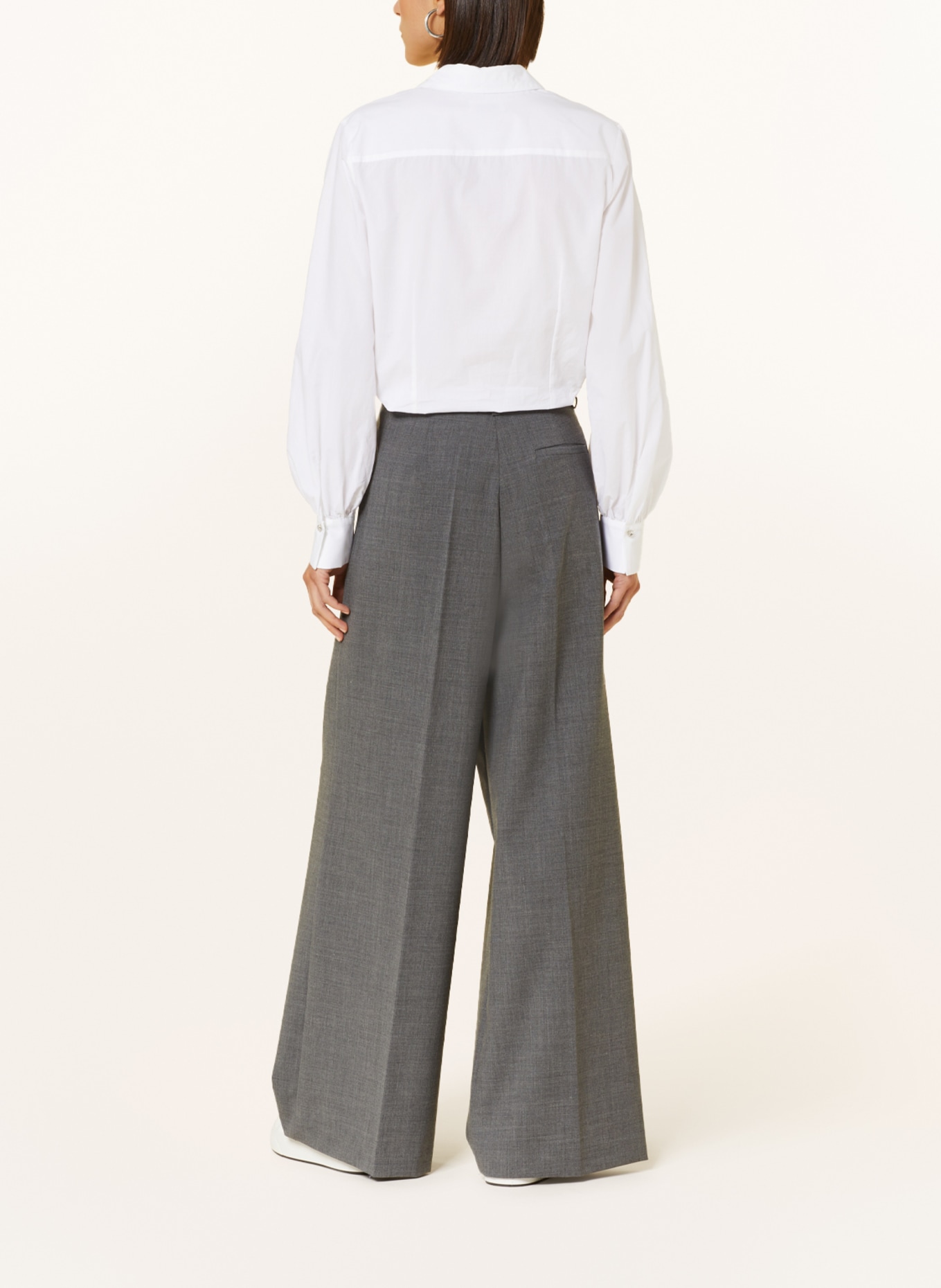 ottod'ame Wide leg trousers, Color: GRAY (Image 3)