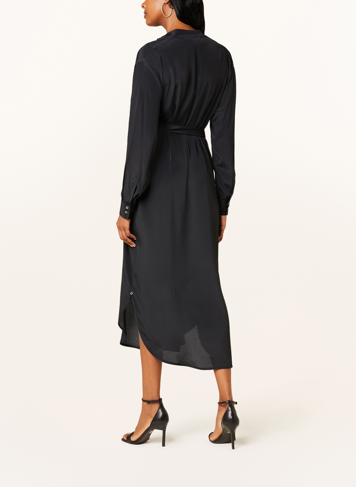 ottod'ame Dress with silk, Color: BLACK (Image 3)