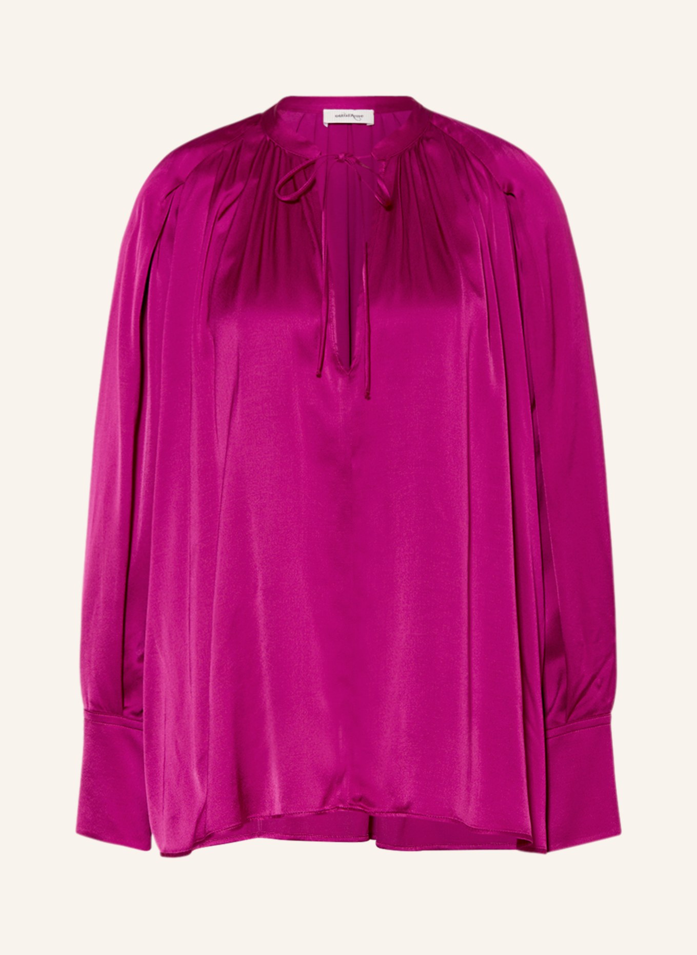 ottod'ame Shirt blouse in satin, Color: FUCHSIA (Image 1)