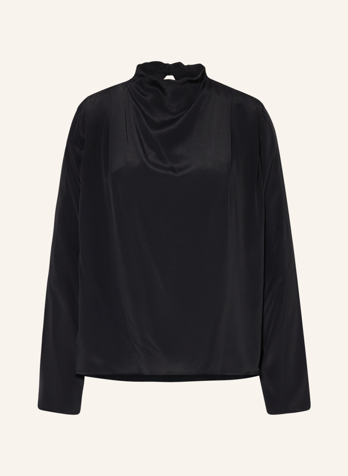 ottod'ame Shirt blouse with silk, Color: BLACK (Image 1)