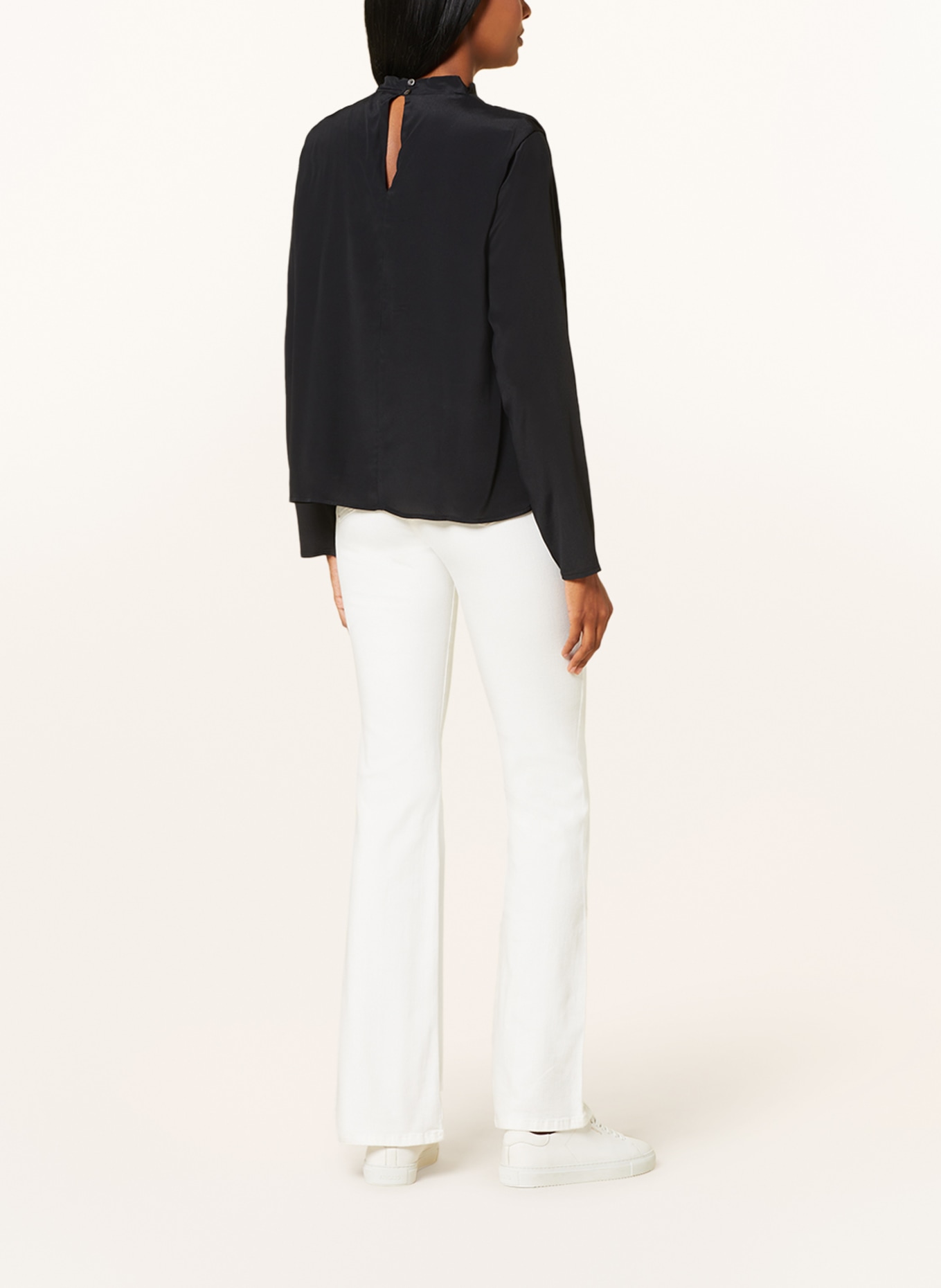 ottod'ame Shirt blouse with silk, Color: BLACK (Image 3)