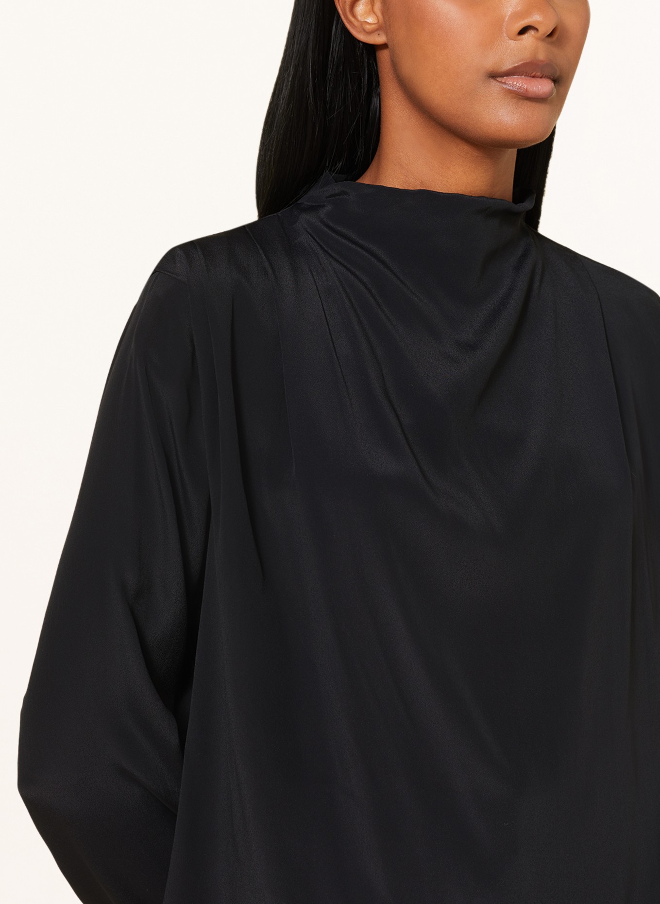 ottod'ame Shirt blouse with silk, Color: BLACK (Image 4)