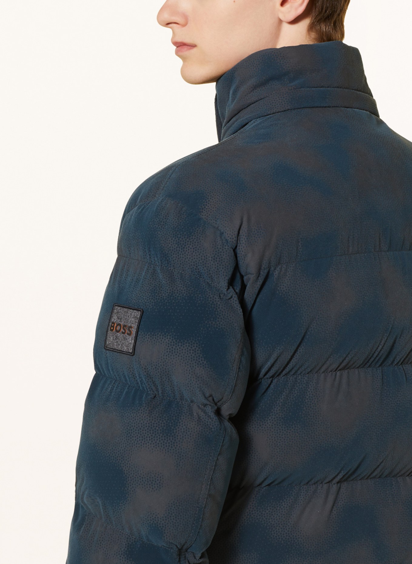 BOSS Quilted jacket OMETA, Color: TEAL (Image 6)