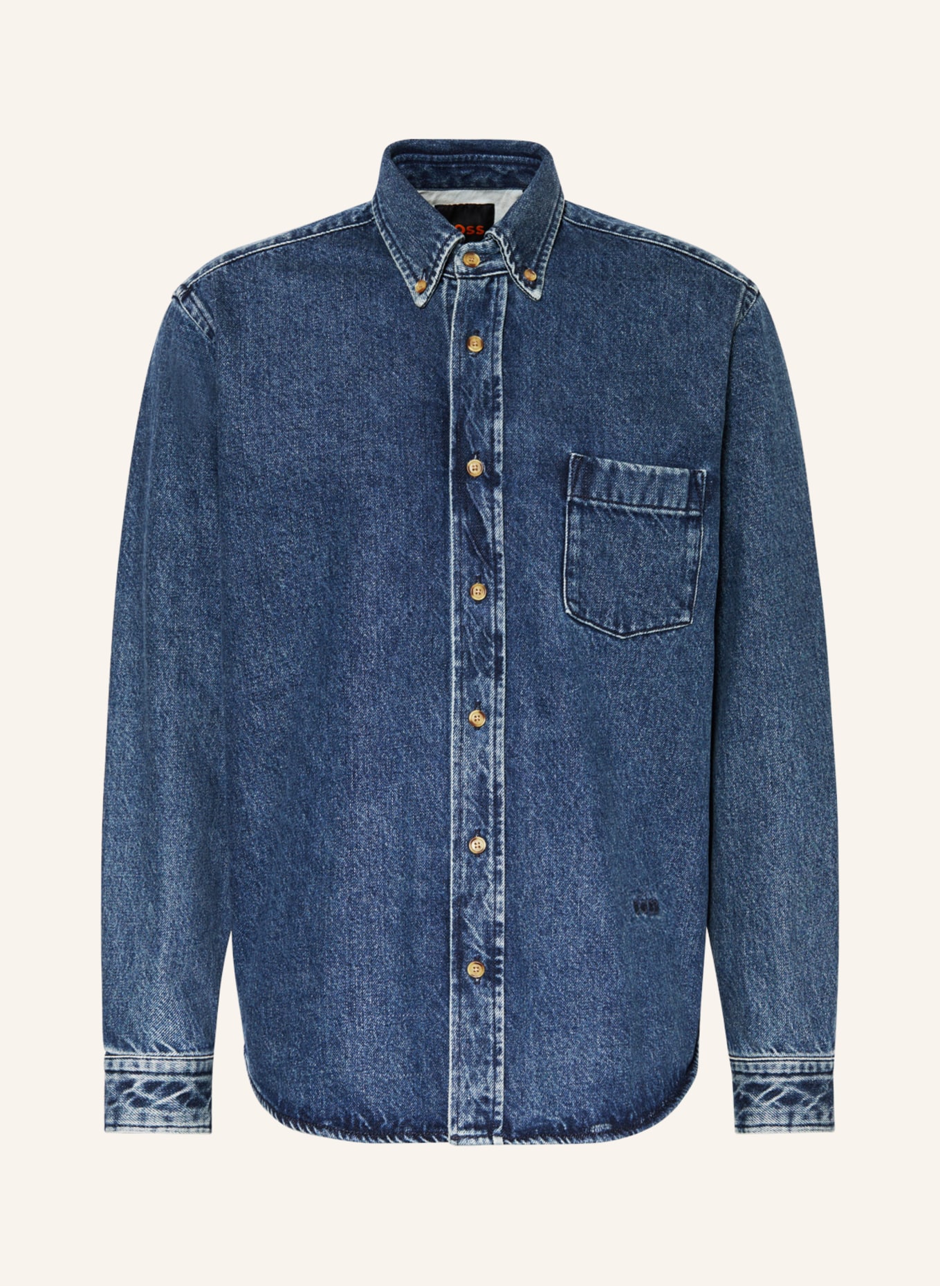 BOSS Denim shirt LAMBEY comfort fit, Color: 460 OPEN BLUE (Image 1)