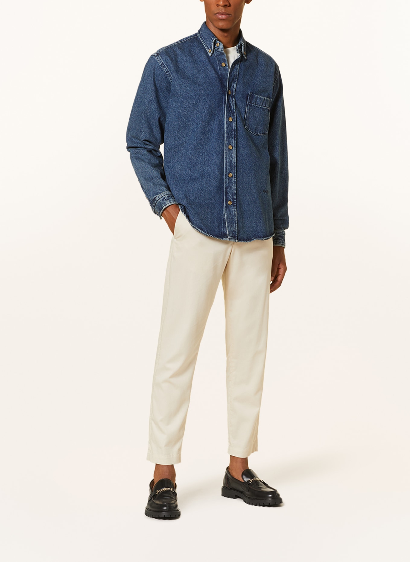 BOSS Koszula jeansowa LAMBEY comfort fit, Kolor: 460 OPEN BLUE (Obrazek 2)