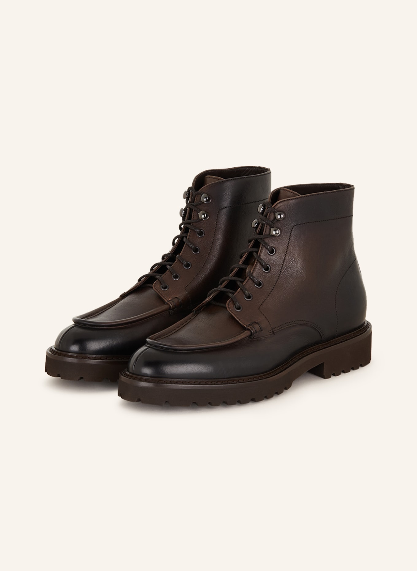 DOUCAL'S Lace-up boots, Color: DARK BROWN (Image 1)