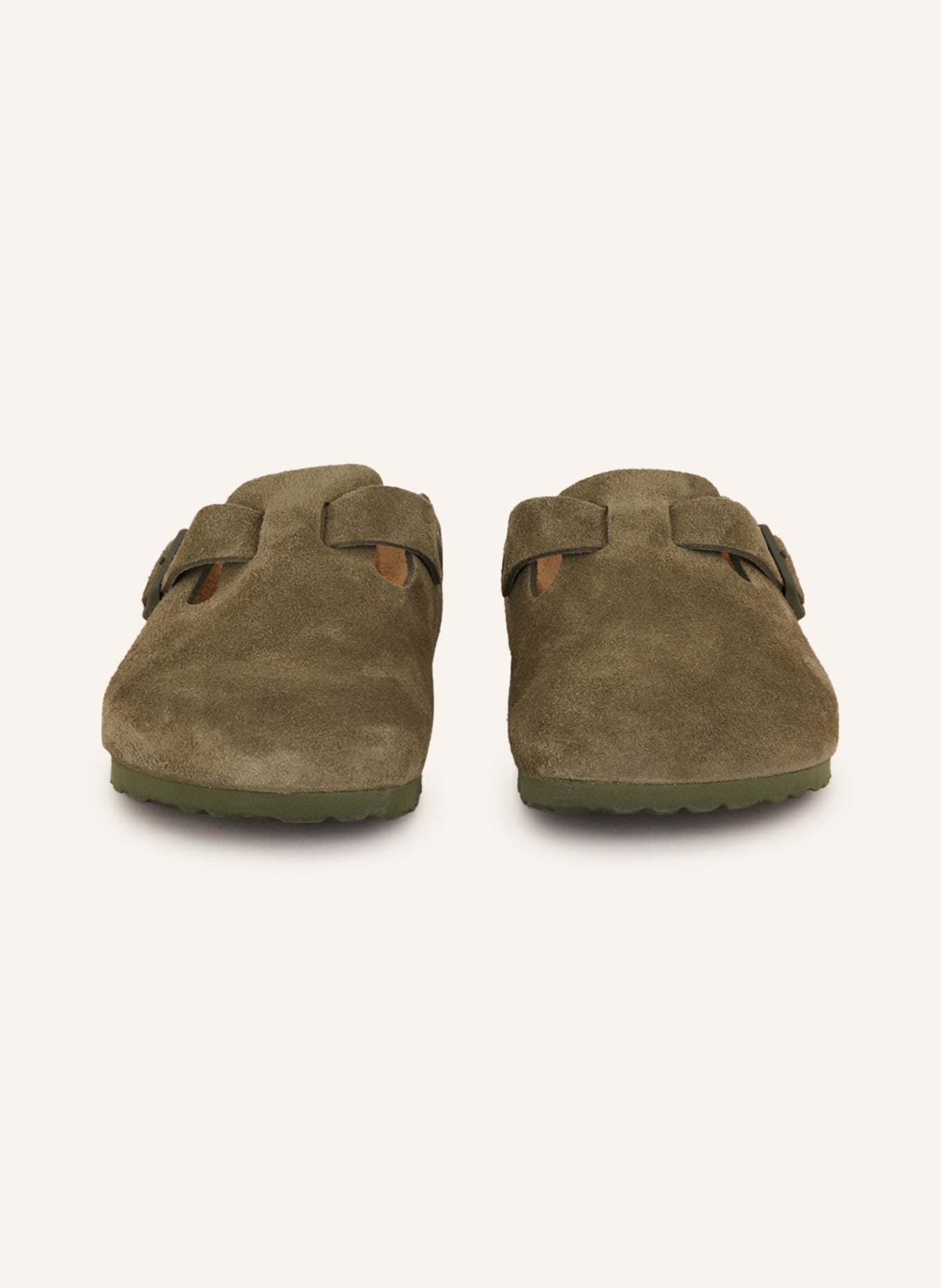 Birkenstock boston olive hot sale