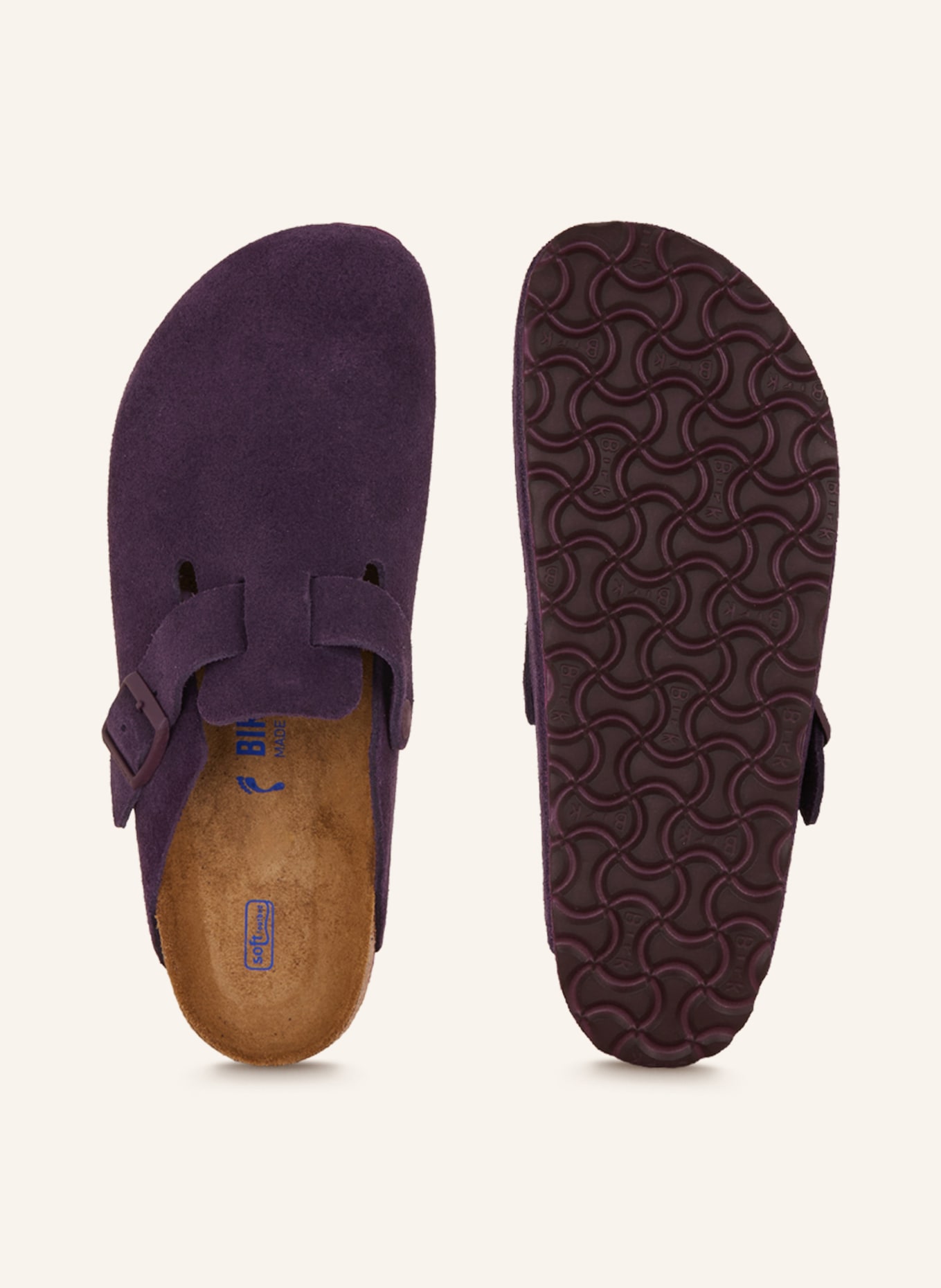 Dark purple birkenstocks sale