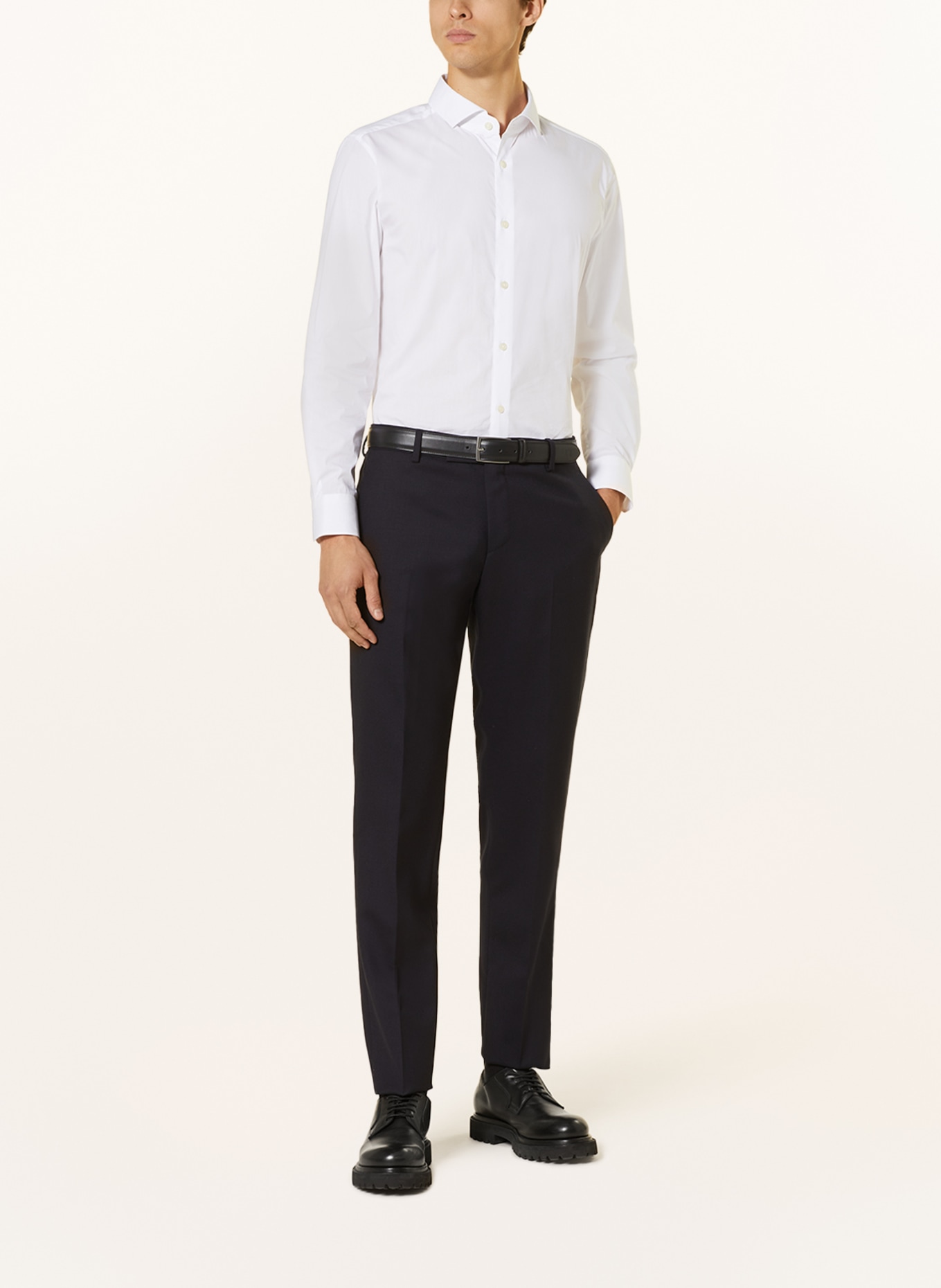 LARDINI Spodnie garniturowe extra slim fit, Kolor: 850 NAVY (Obrazek 3)