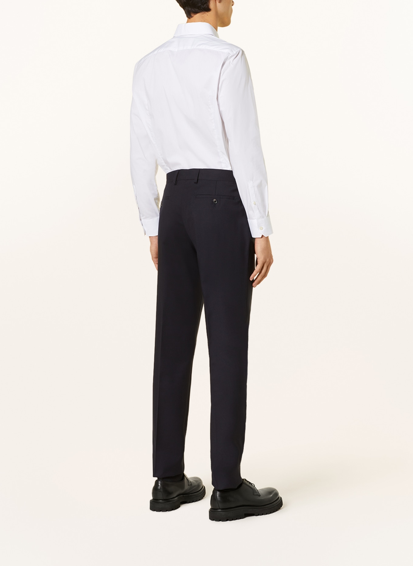 LARDINI Spodnie garniturowe extra slim fit, Kolor: 850 NAVY (Obrazek 4)
