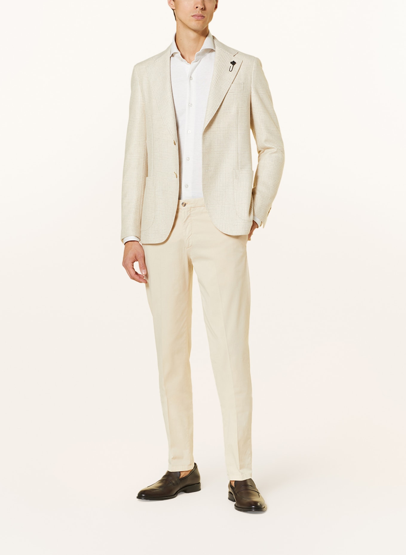 LARDINI Tailored jacket slim fit, Color: ECRU (Image 2)