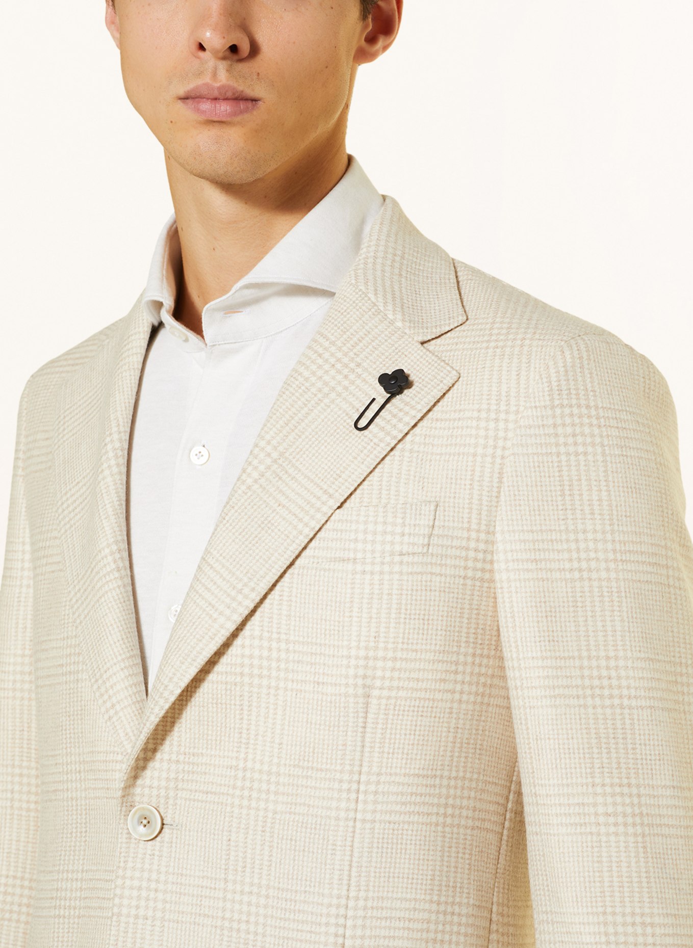 LARDINI Tailored jacket slim fit, Color: ECRU (Image 5)