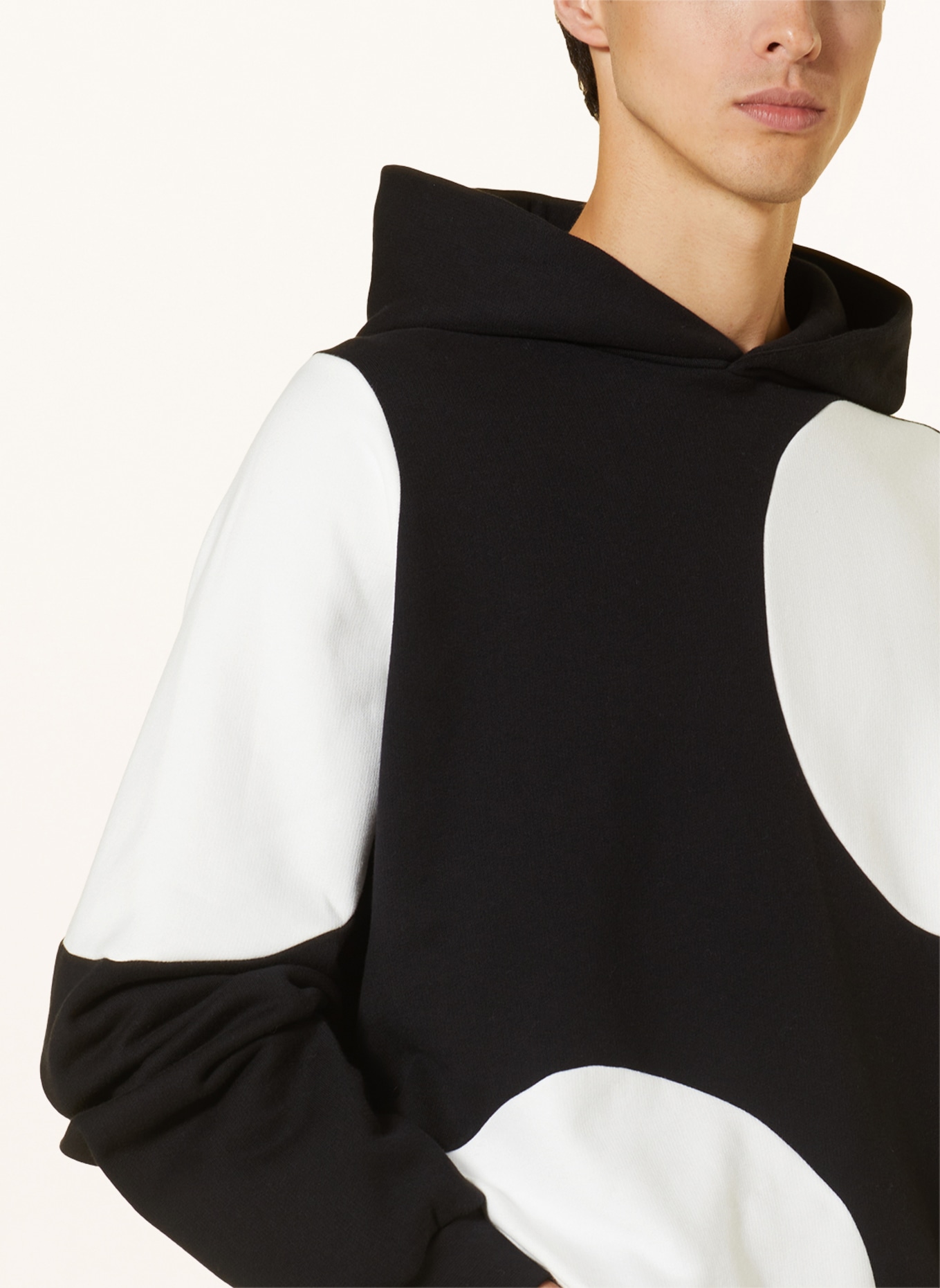 MARNI Oversized hoodie, Color: BLACK/ WHITE (Image 5)