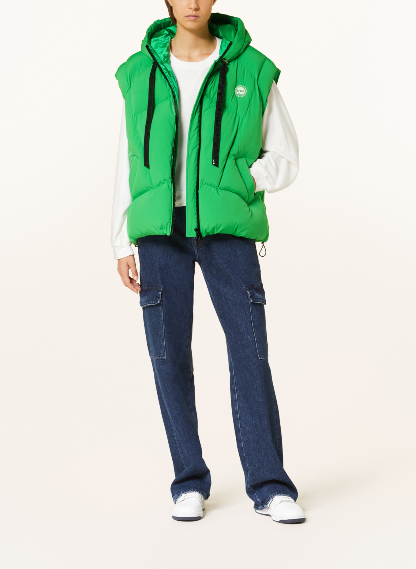 No.1 Como Quilted vest KETI, Color: GREEN (Image 2)