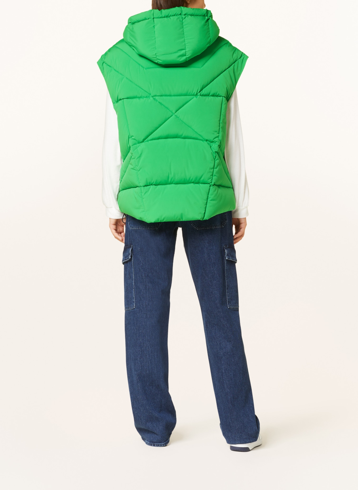 No.1 Como Quilted vest KETI, Color: GREEN (Image 3)