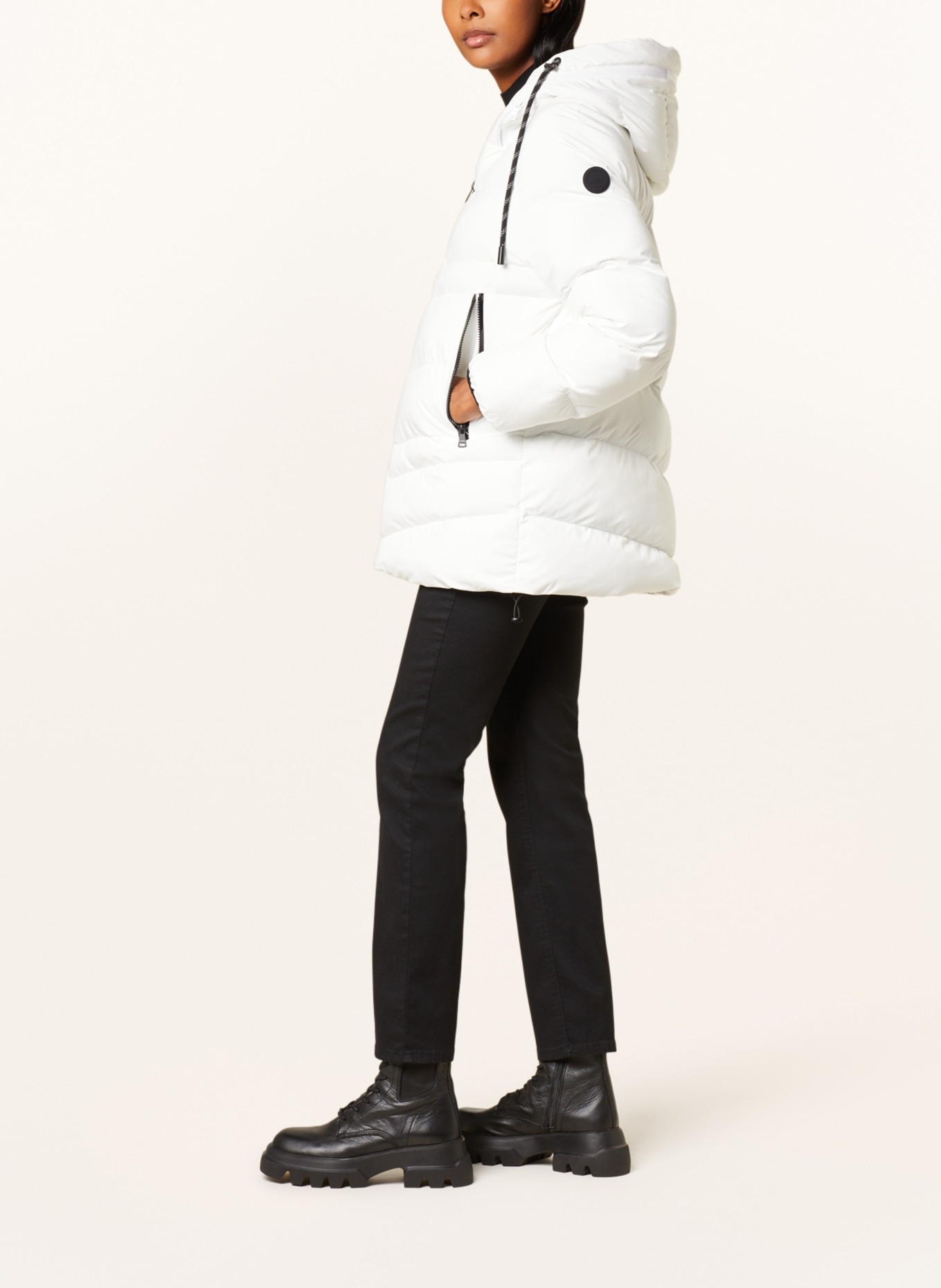 No.1 Como Quilted jacket PIA, Color: WHITE (Image 4)