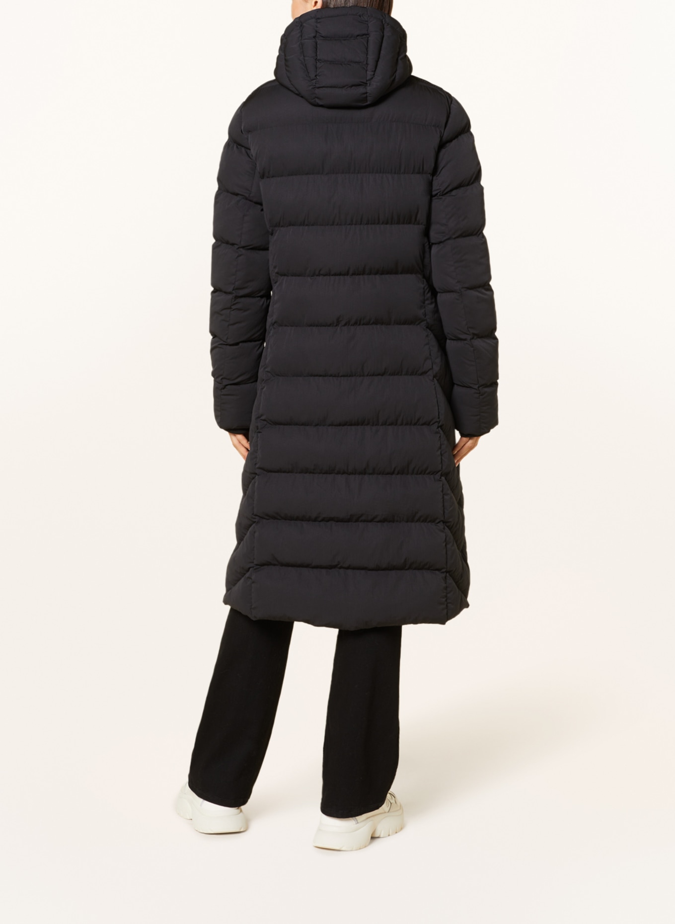 No.1 Como Quilted coat CESANA, Color: BLACK (Image 3)