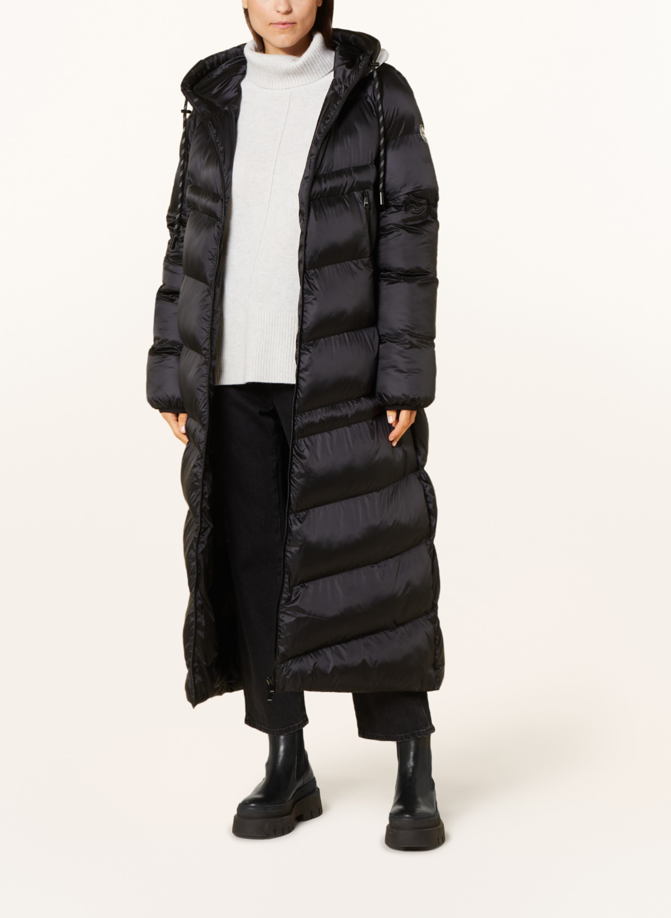 No.1 Como Quilted coat THORA, Color: BLACK (Image 2)