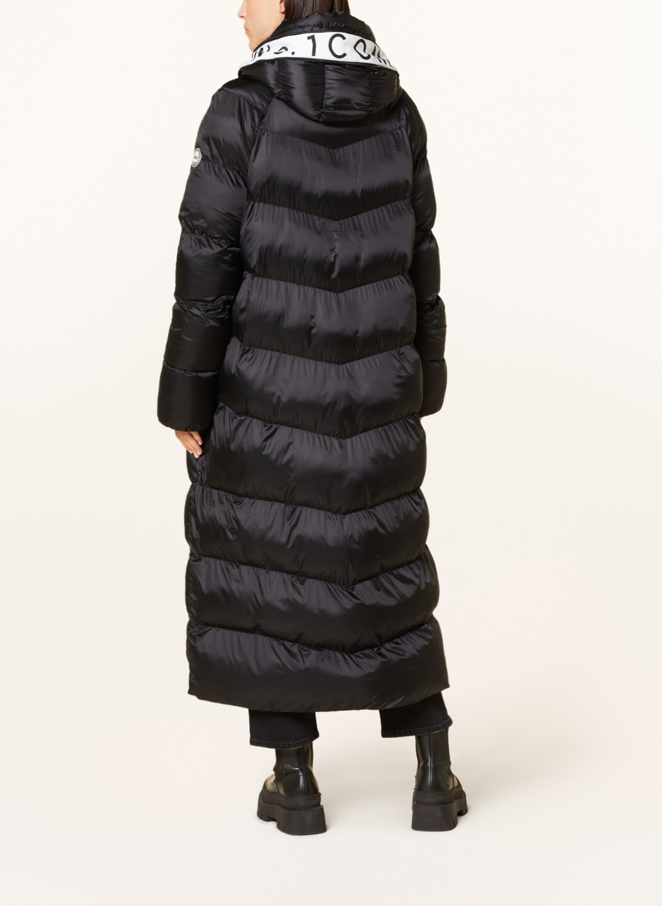 No.1 Como Quilted coat THORA, Color: BLACK (Image 3)