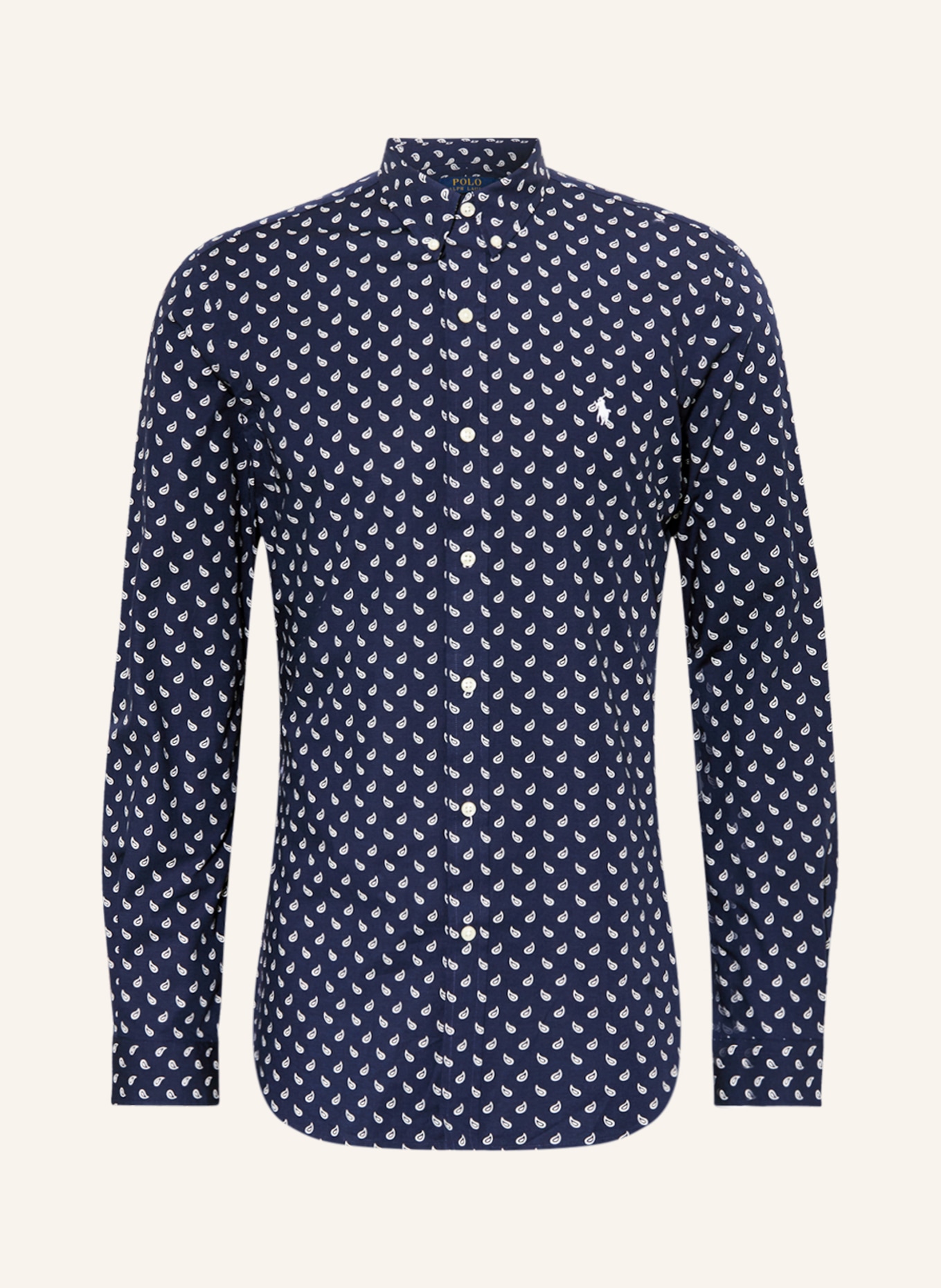 POLO RALPH LAUREN Hemd Slim Fit, Farbe: DUNKELBLAU/ WEISS (Bild 1)