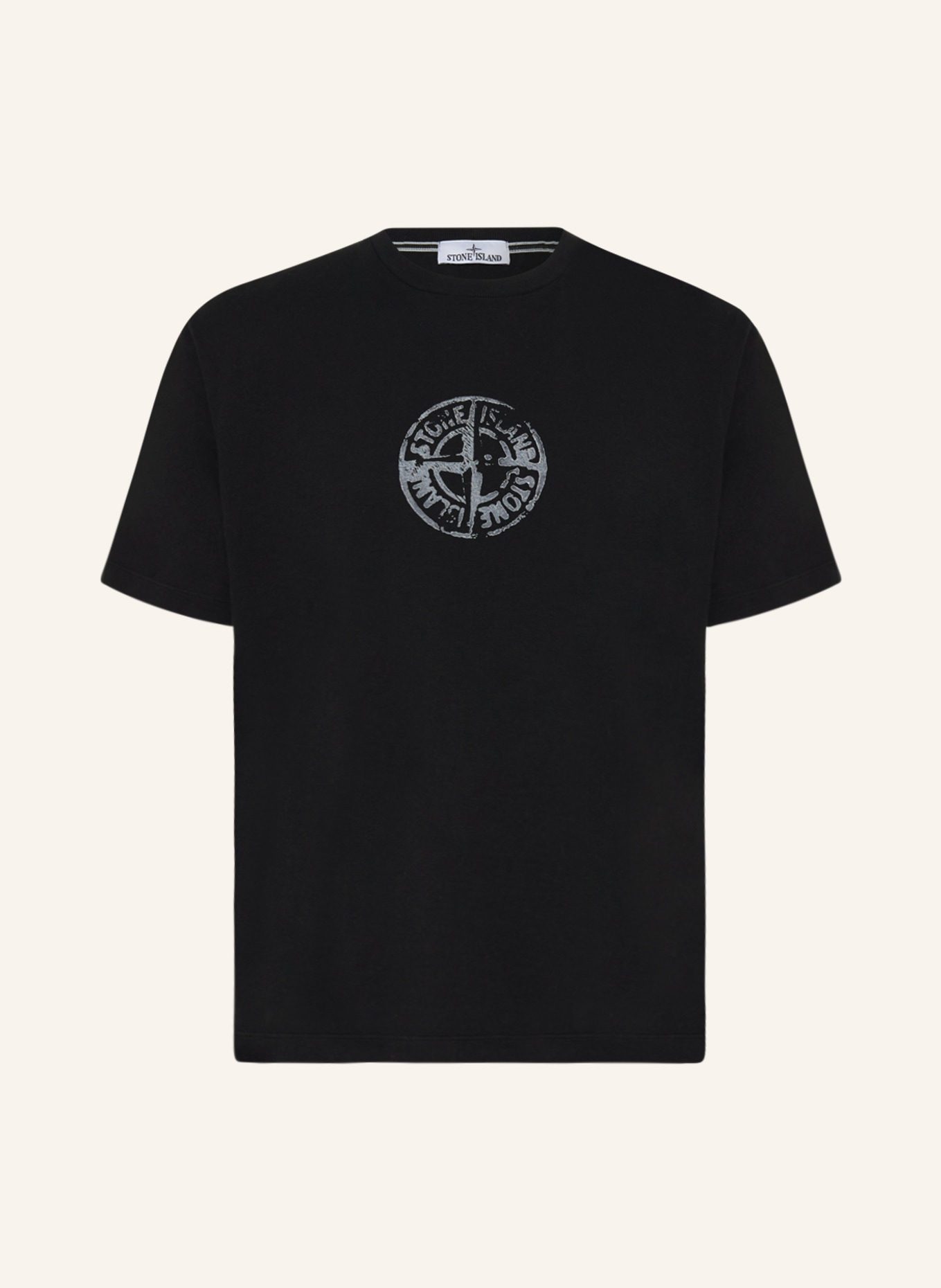STONE ISLAND T-shirt, Color: BLACK (Image 1)