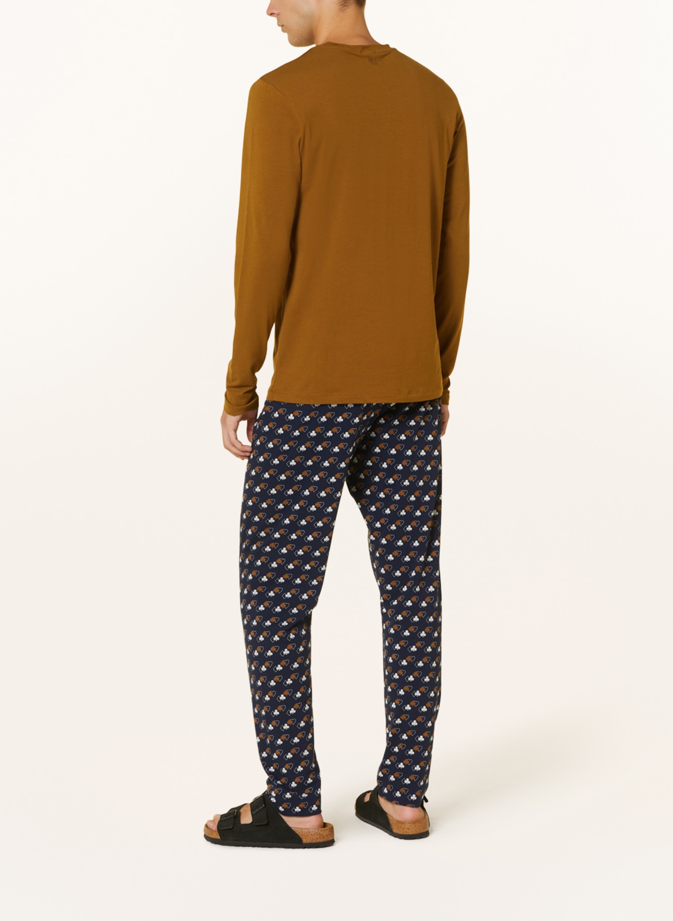mey Spodnie od piżamy z kolekcji SYMBOLS, Kolor: NIEBIESKI/ BIAŁY (Obrazek 3)