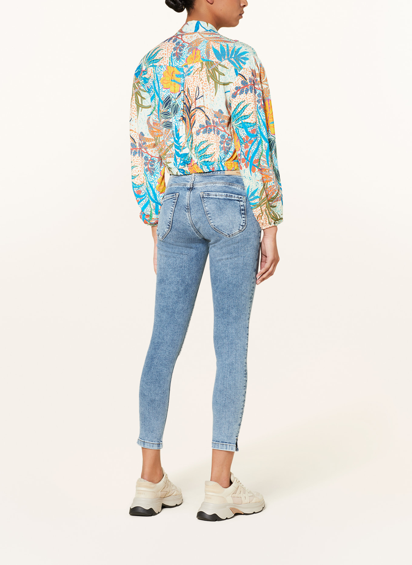 mavi Skinny Jeans ADRIANA, Farbe: 84991 lt ripped shaded glam (Bild 3)