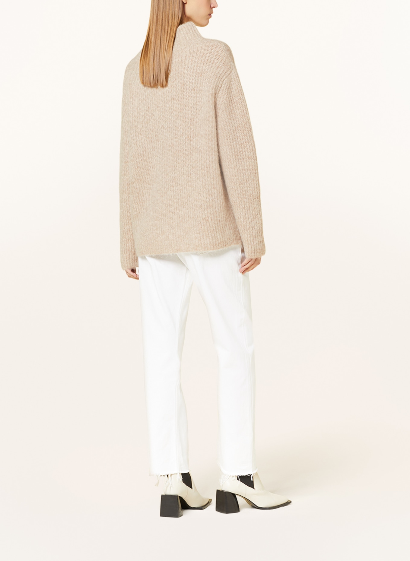 MRS & HUGS Turtleneck sweater with alpaca, Color: BEIGE (Image 3)