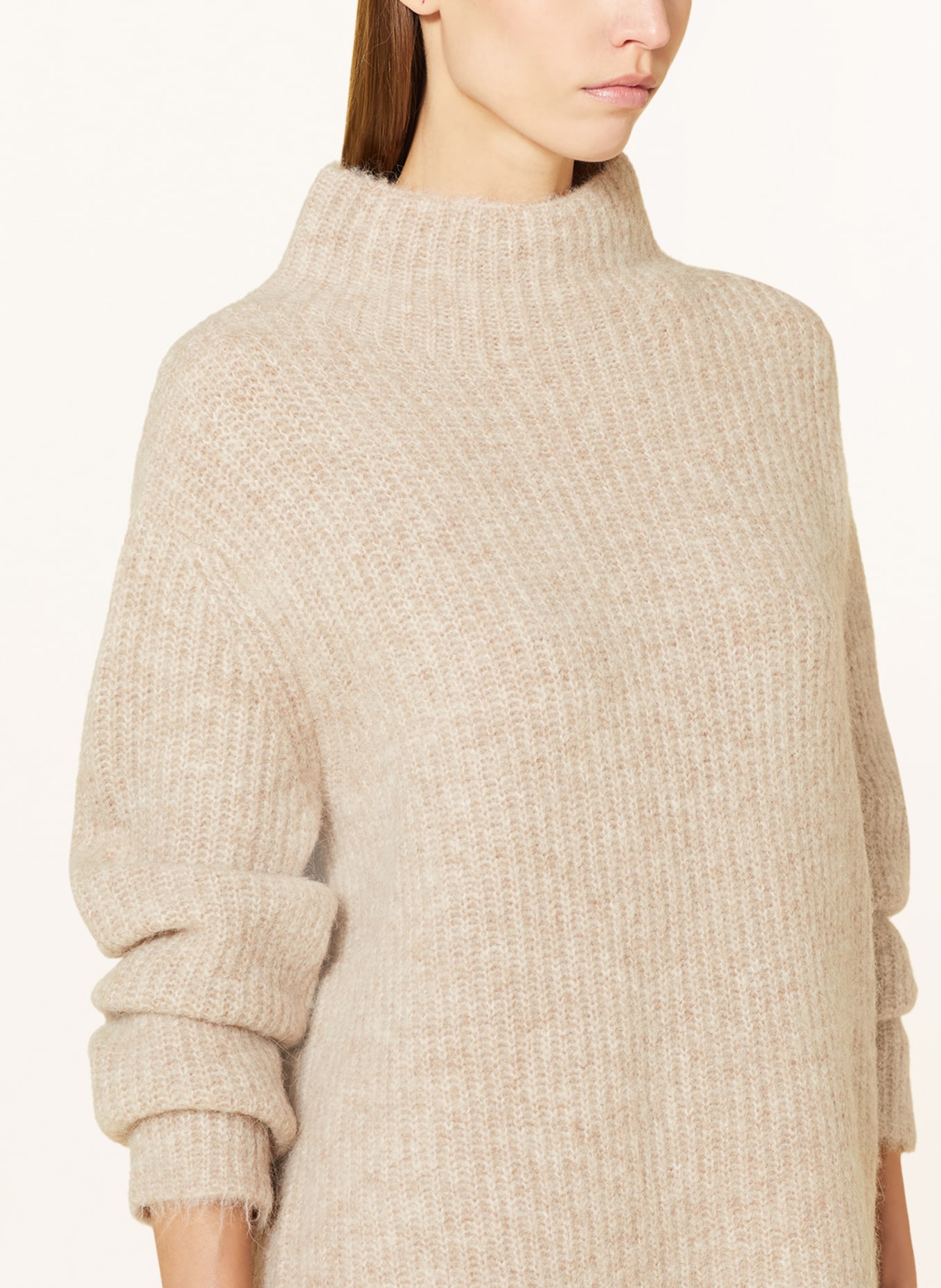 MRS & HUGS Turtleneck sweater with alpaca, Color: BEIGE (Image 4)