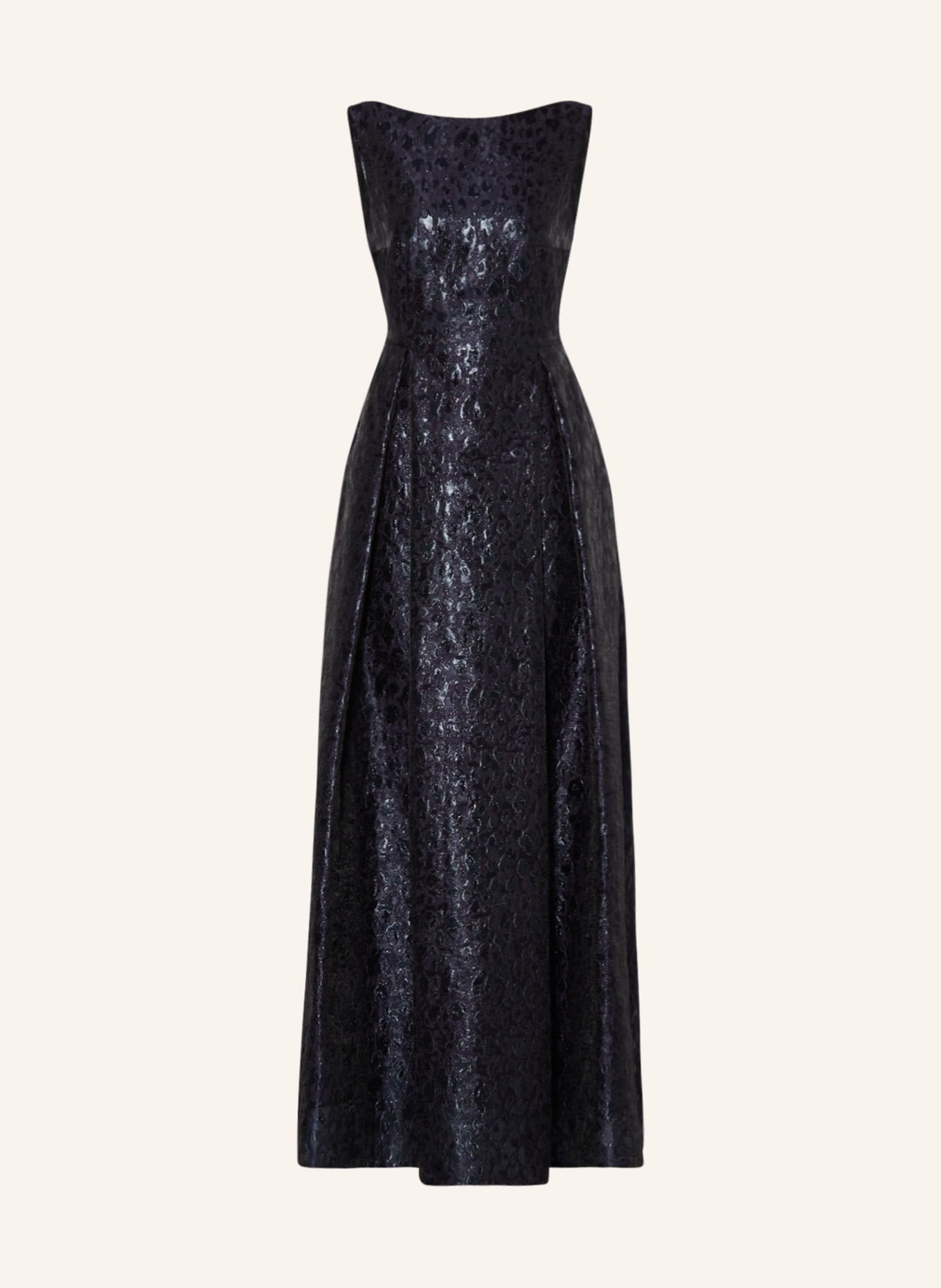 TALBOT RUNHOF Evening dress with glitter thread, Color: DARK BLUE (Image 1)