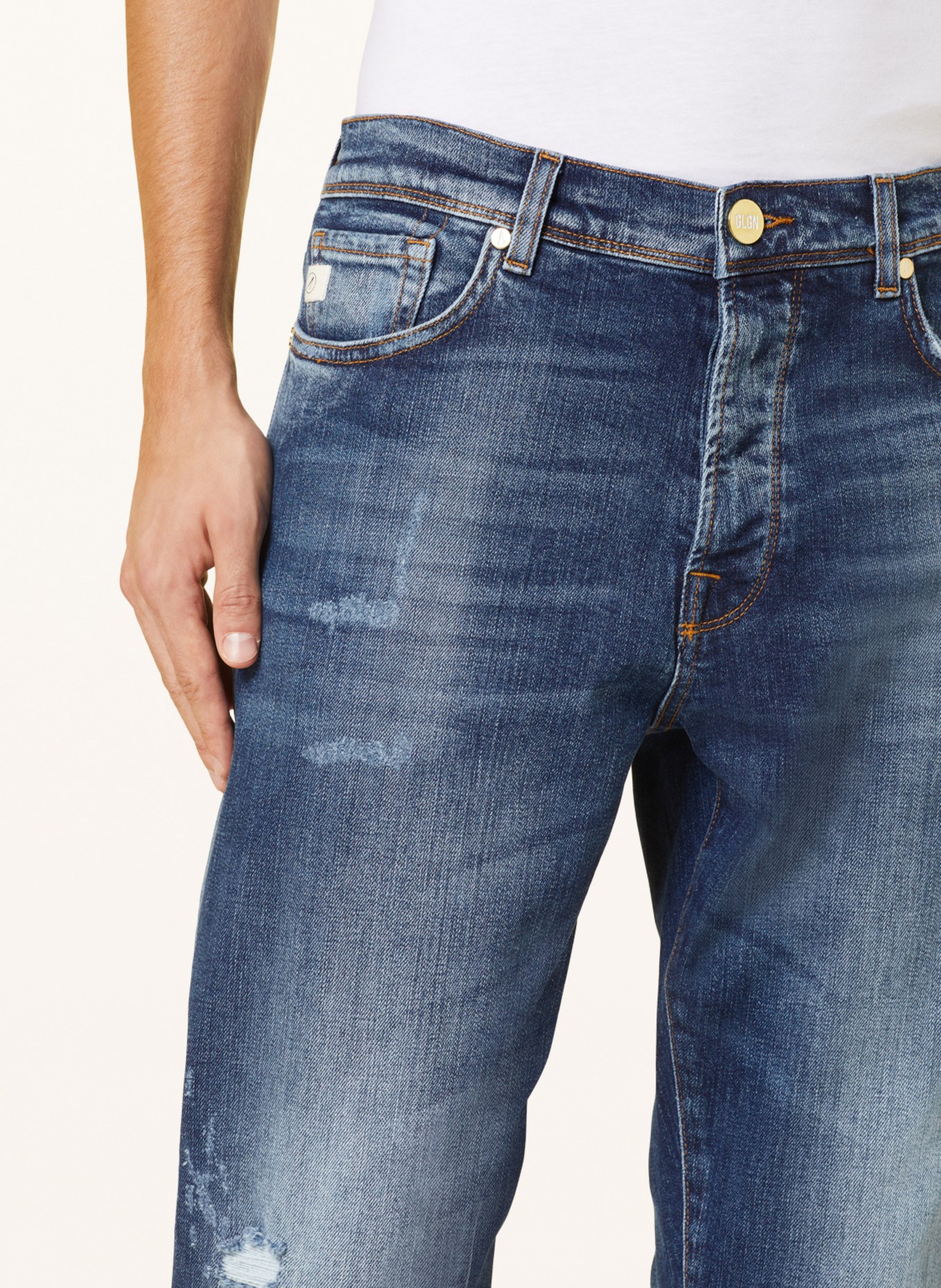 GOLDGARN DENIM Jeans RHEINAU Relaxed Cropped Fit mit verkürzter Beinlänge, Farbe: 1090 MID BLUE (Bild 5)