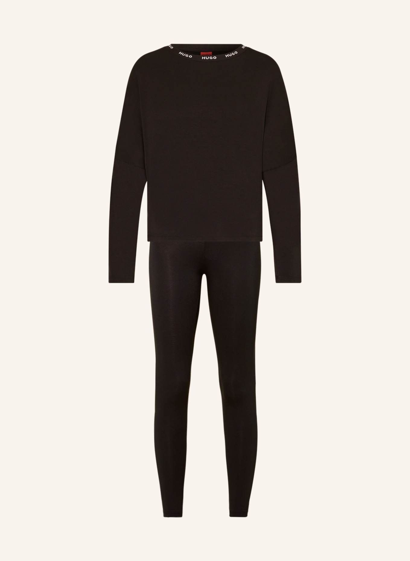 HUGO Pajamas UNITE LONG, Color: BLACK (Image 1)