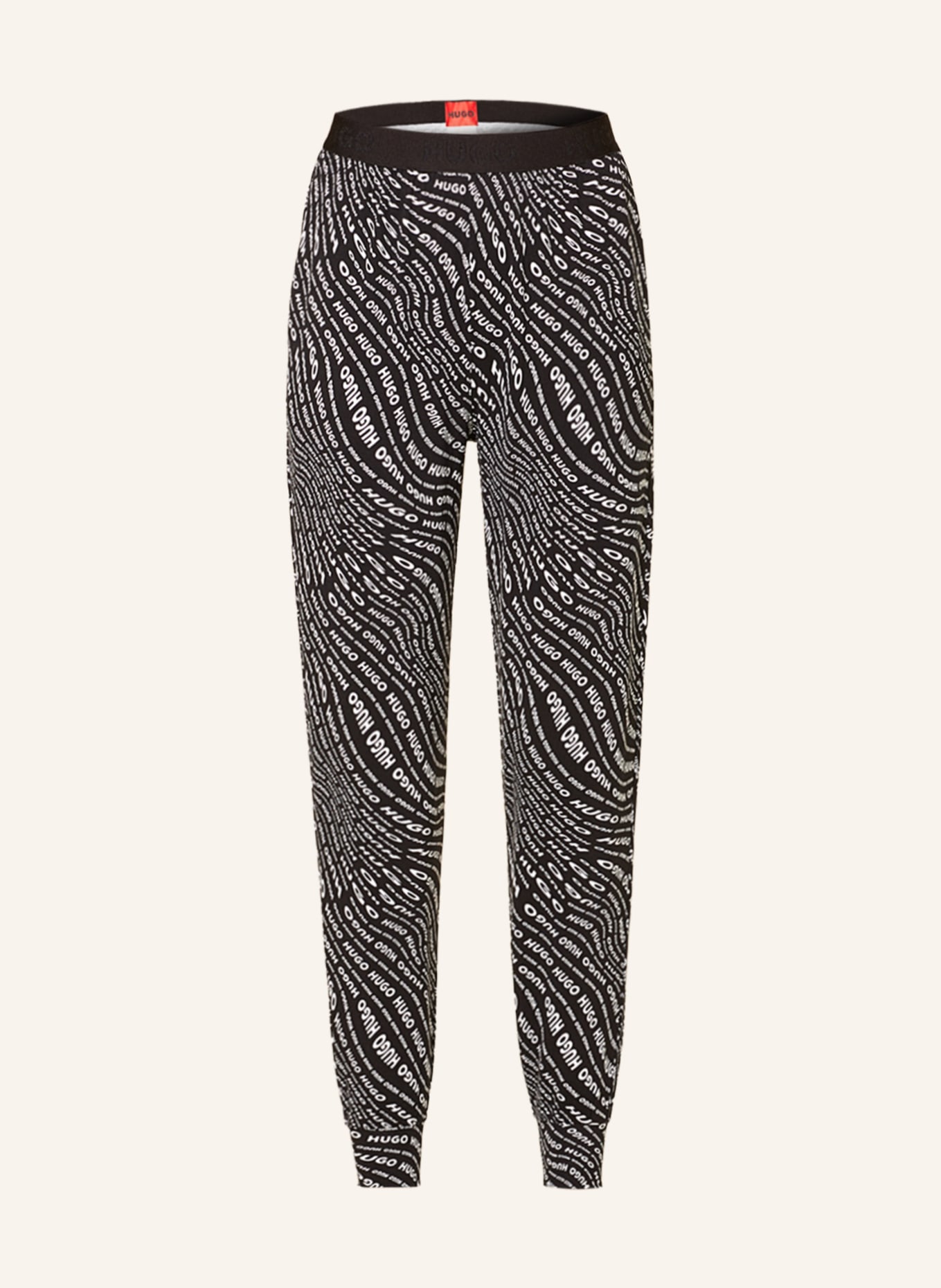 HUGO Pajama pants UNITE, Color: BLACK/ WHITE (Image 1)