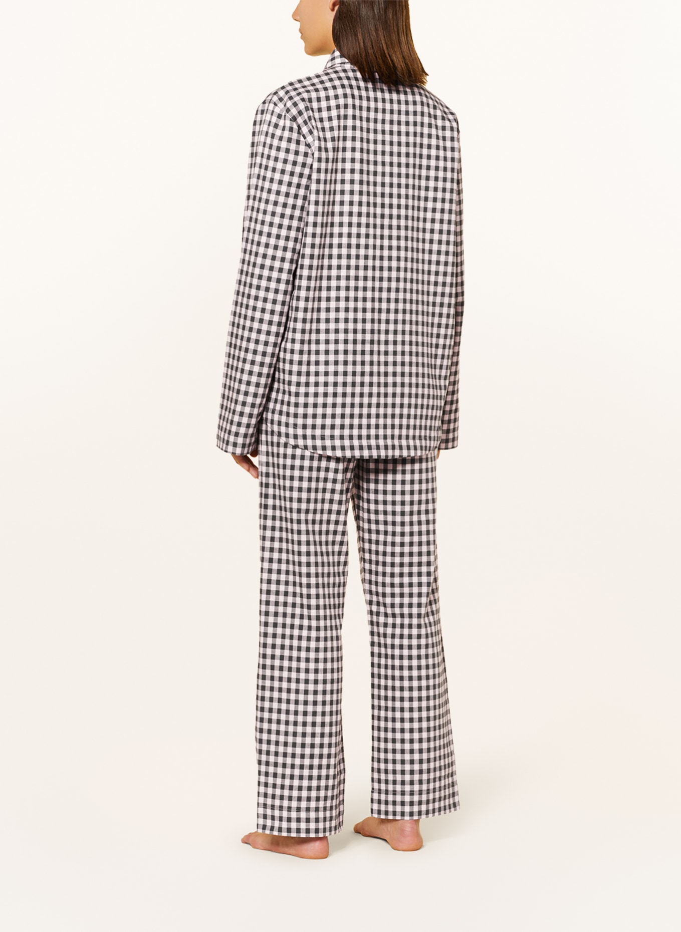 HUGO Pajamas FLANELLA in flannel, Color: LIGHT PINK/ DARK GRAY (Image 3)