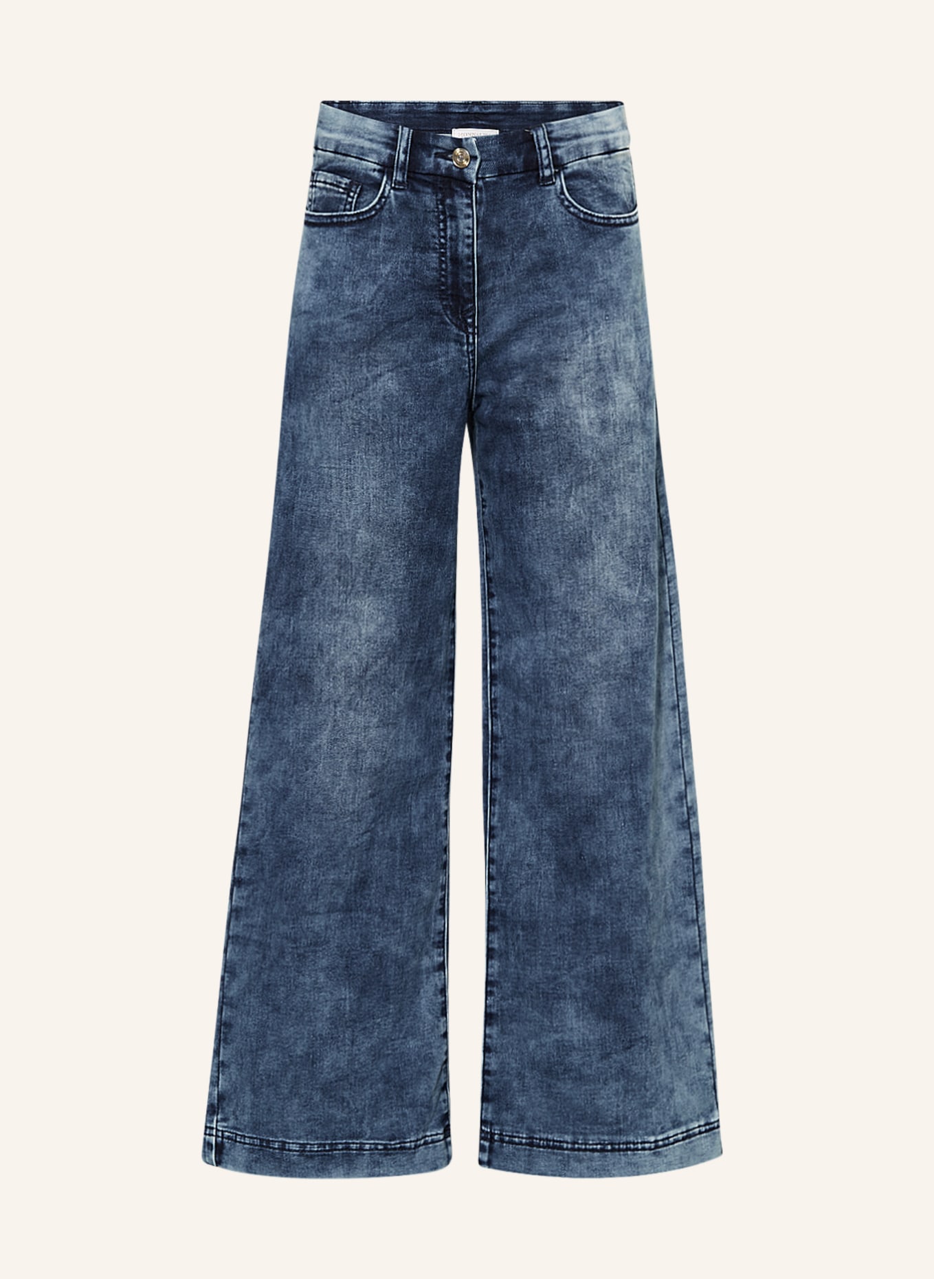 MONNALISA Jeans mit Schmucksteinen, Farbe: DUNKELBLAU (Bild 1)