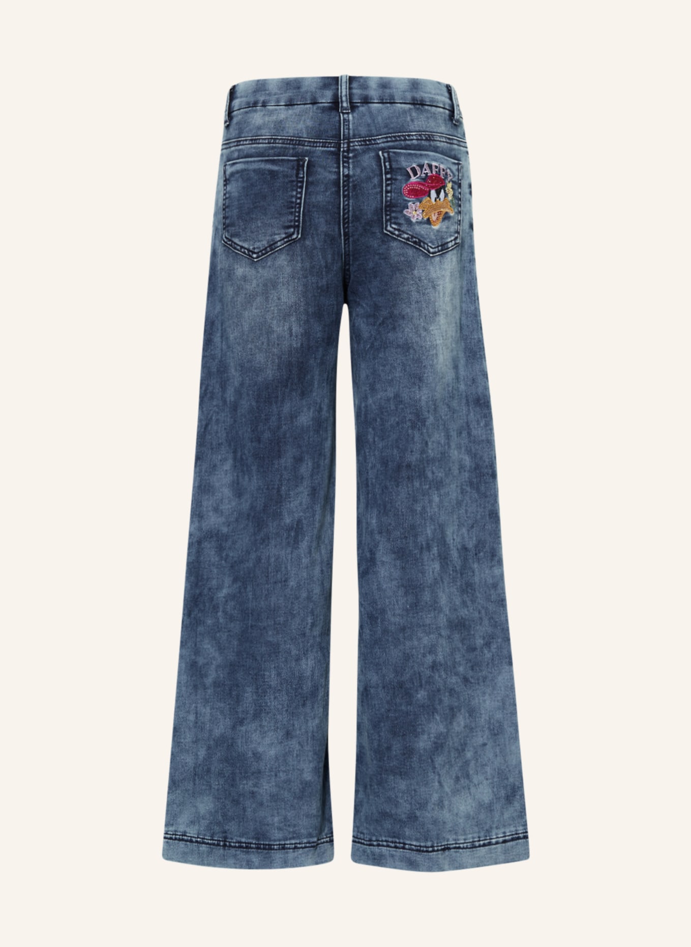 MONNALISA Jeans mit Schmucksteinen, Farbe: DUNKELBLAU (Bild 2)