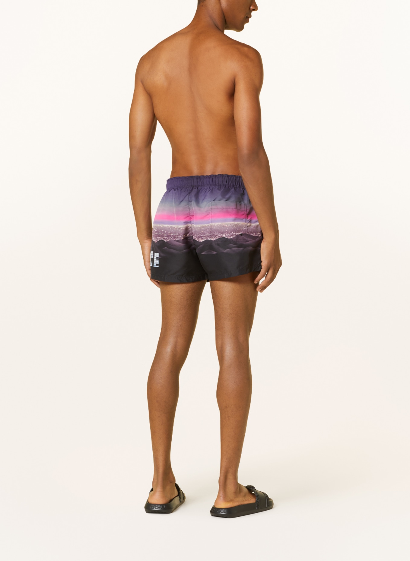 VERSACE Swim shorts, Color: PINK/ PURPLE/ BLACK (Image 3)