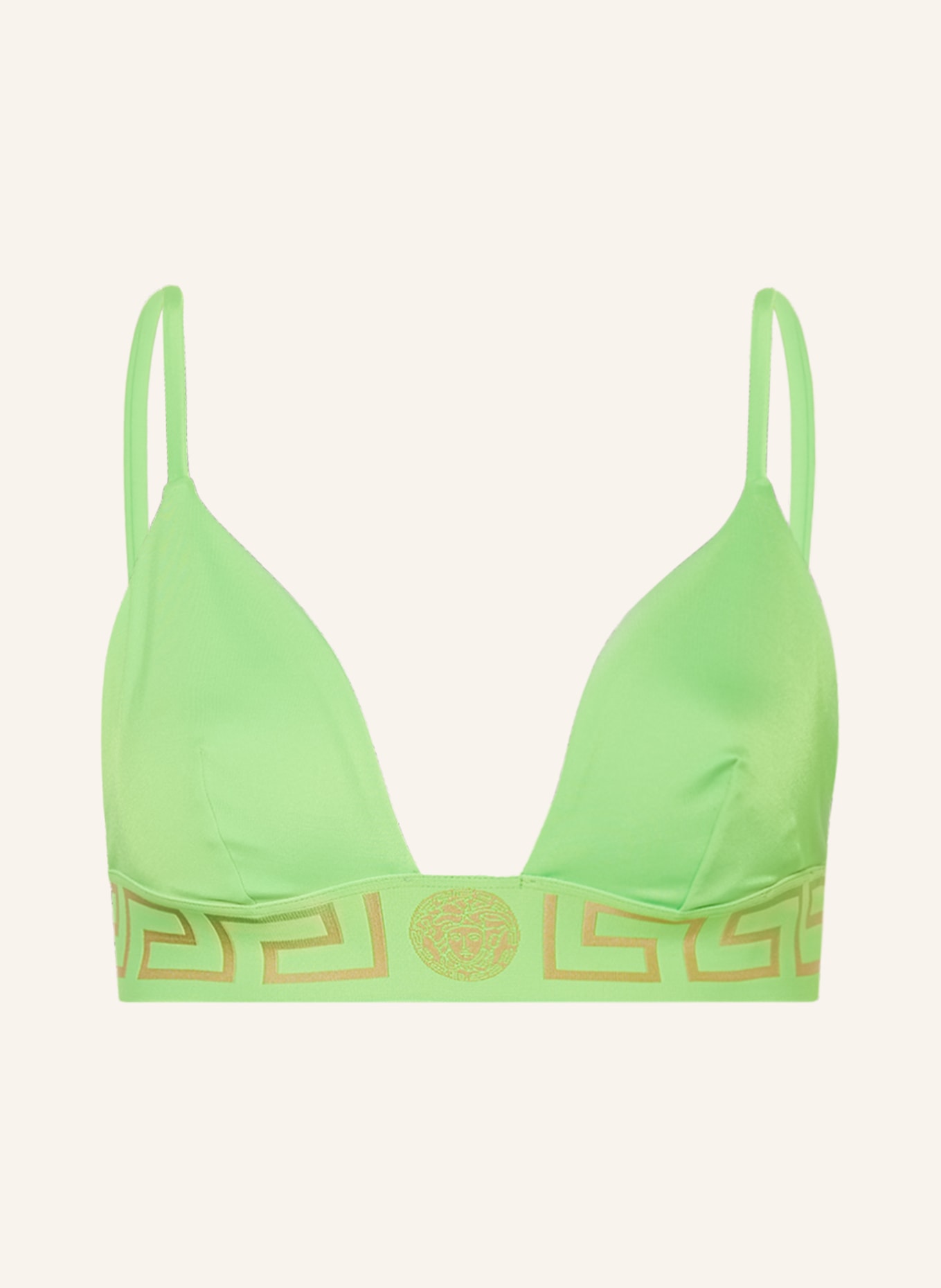 VERSACE Triangle bikini top, Color: NEON GREEN (Image 1)