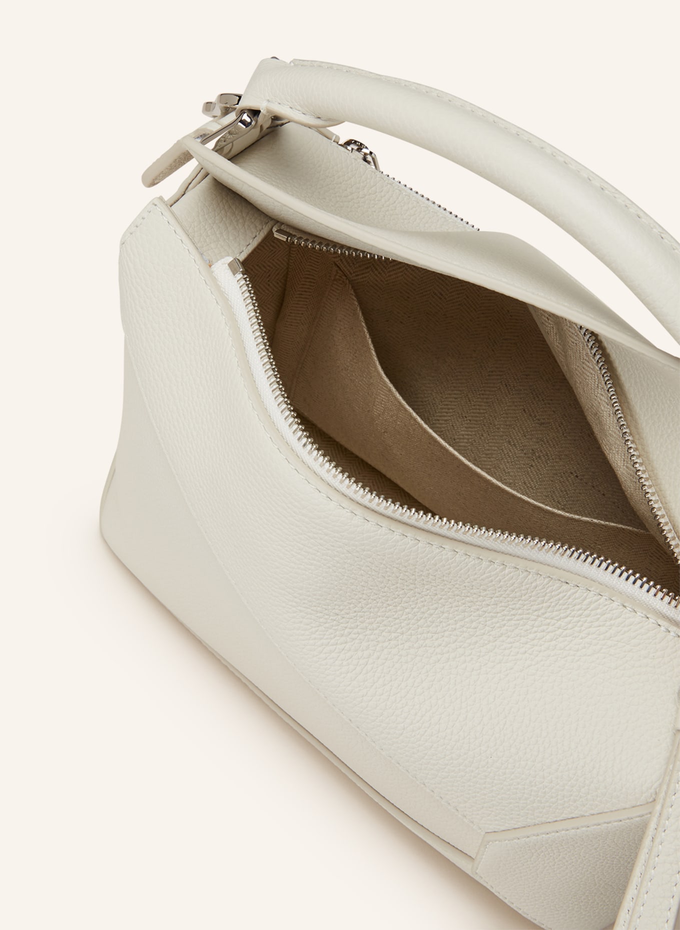 LOEWE Handbag PUZZLE EDGE SMALL, Color: WHITE (Image 3)
