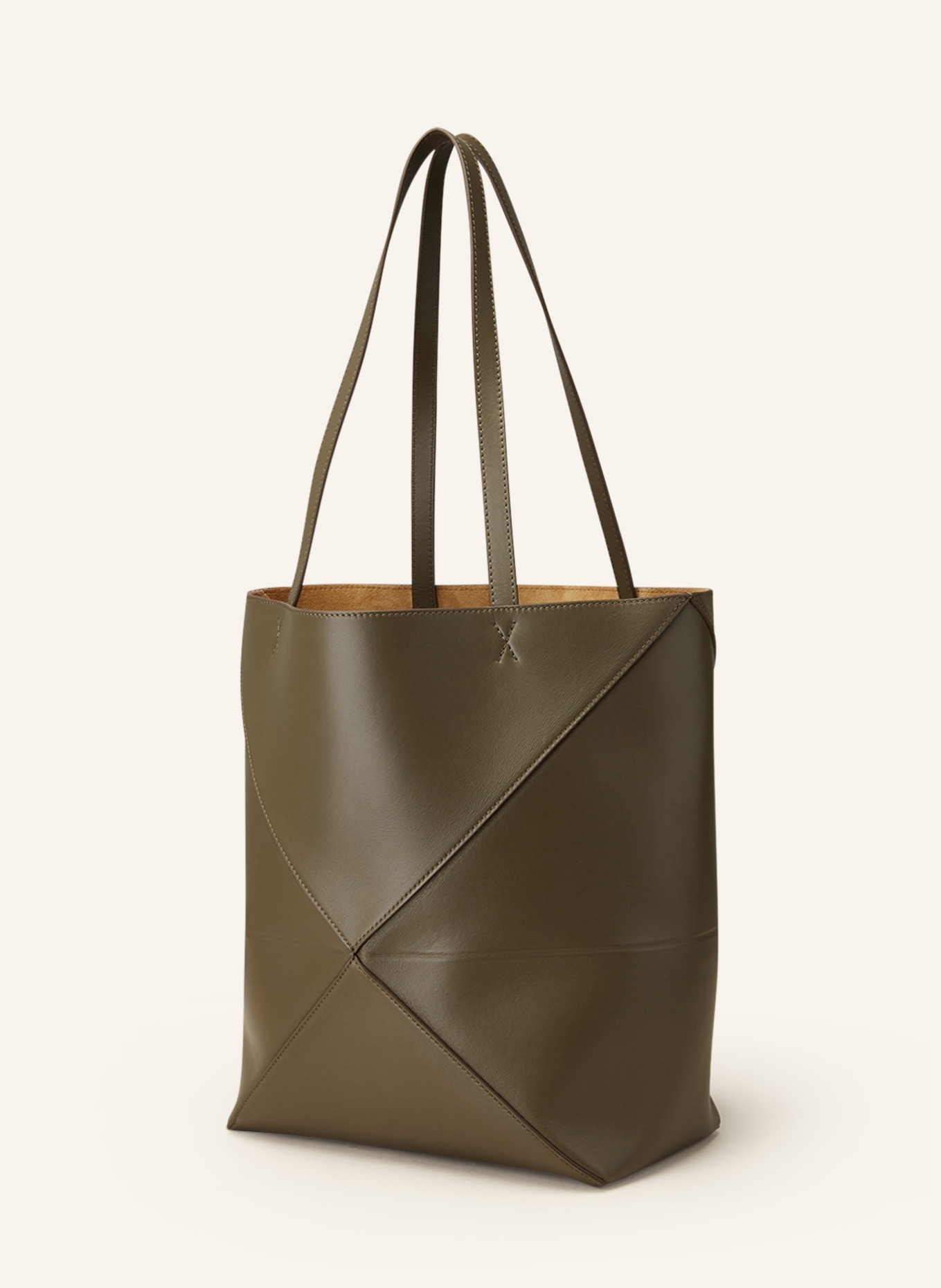 LOEWE Shopper PUZZLE FOLD, Farbe: KHAKI (Bild 2)