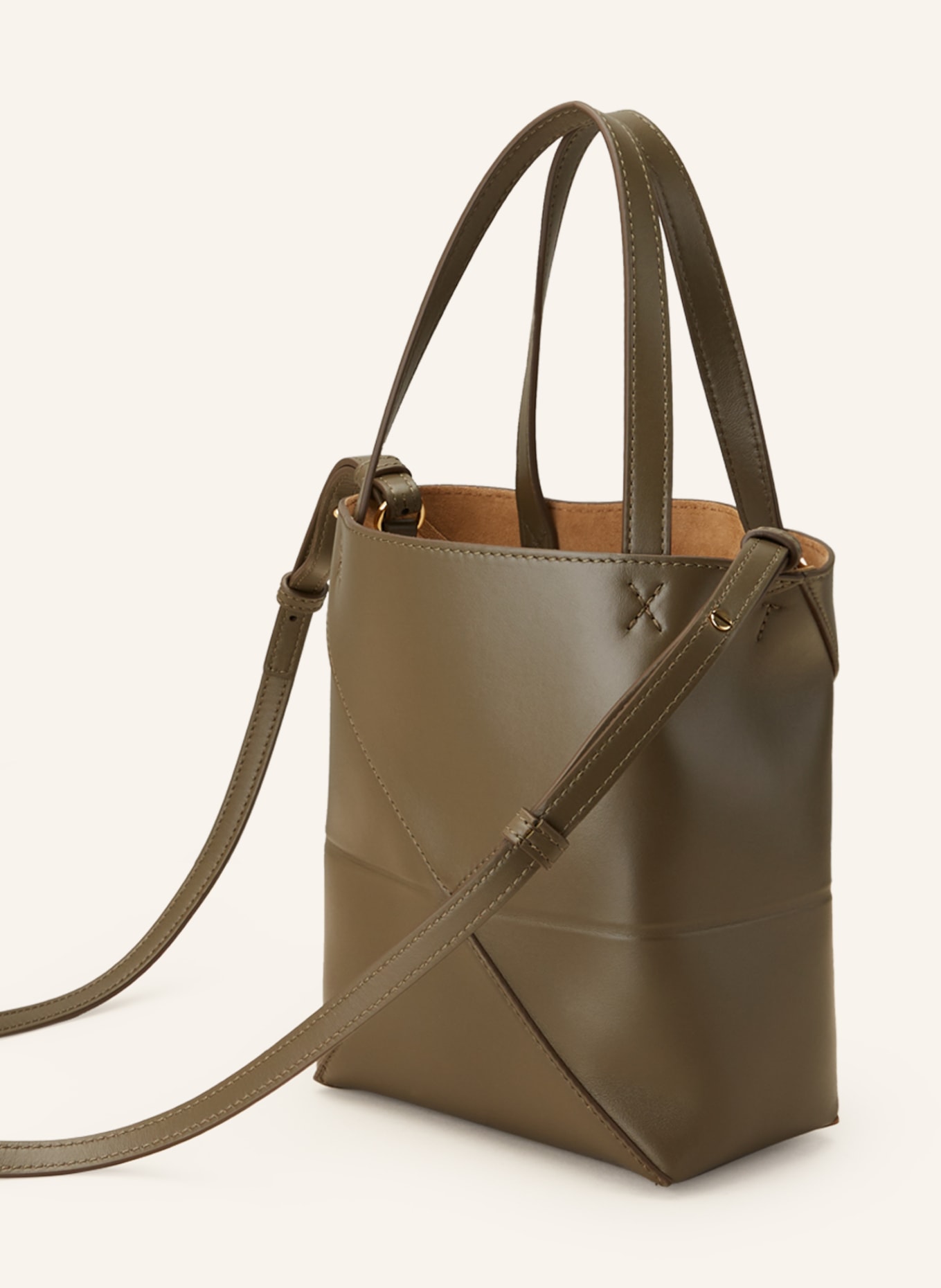 LOEWE Handtasche PUZZLE TOTE MINI, Farbe: KHAKI (Bild 2)