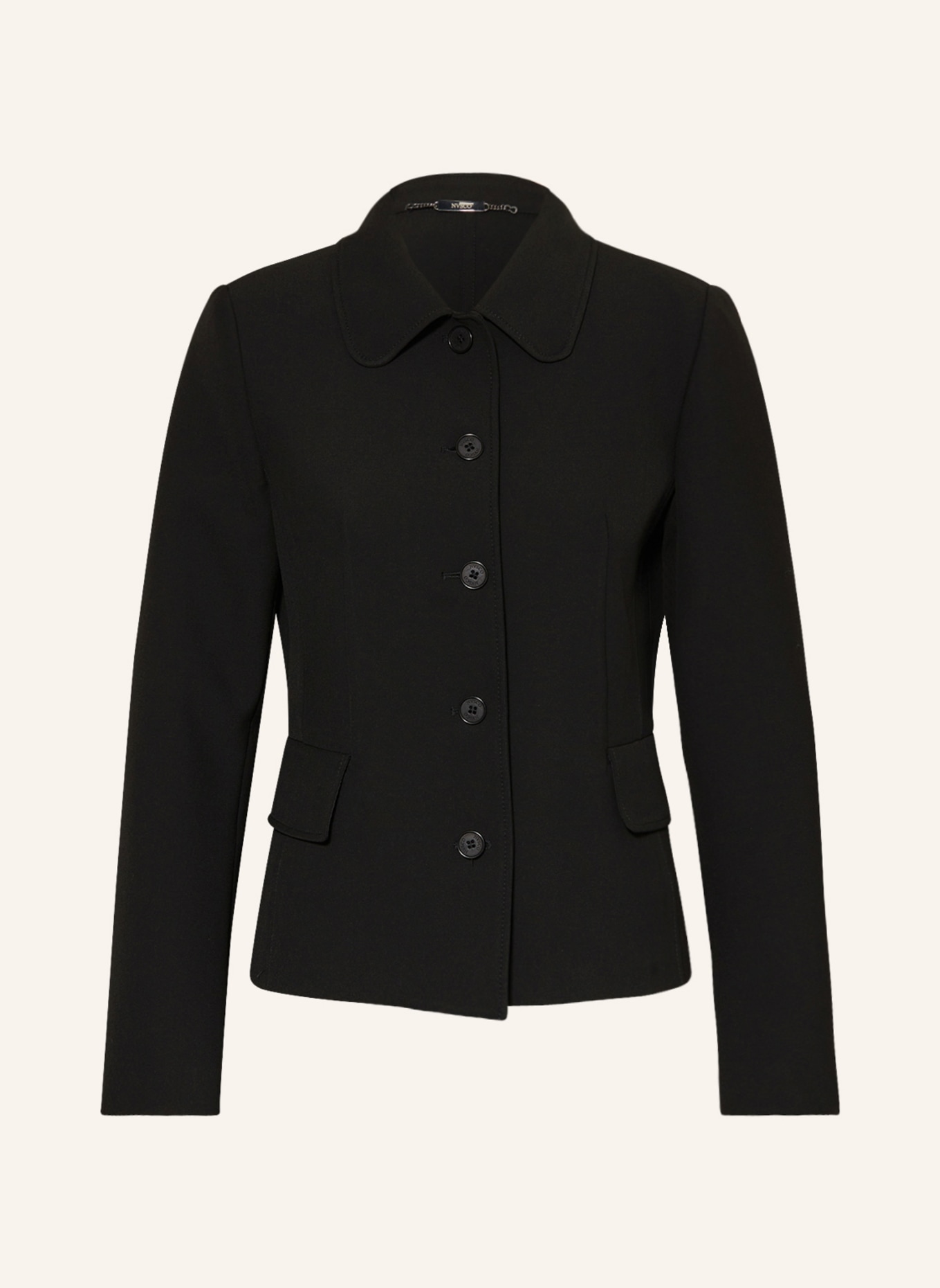 Black button up blazer clearance