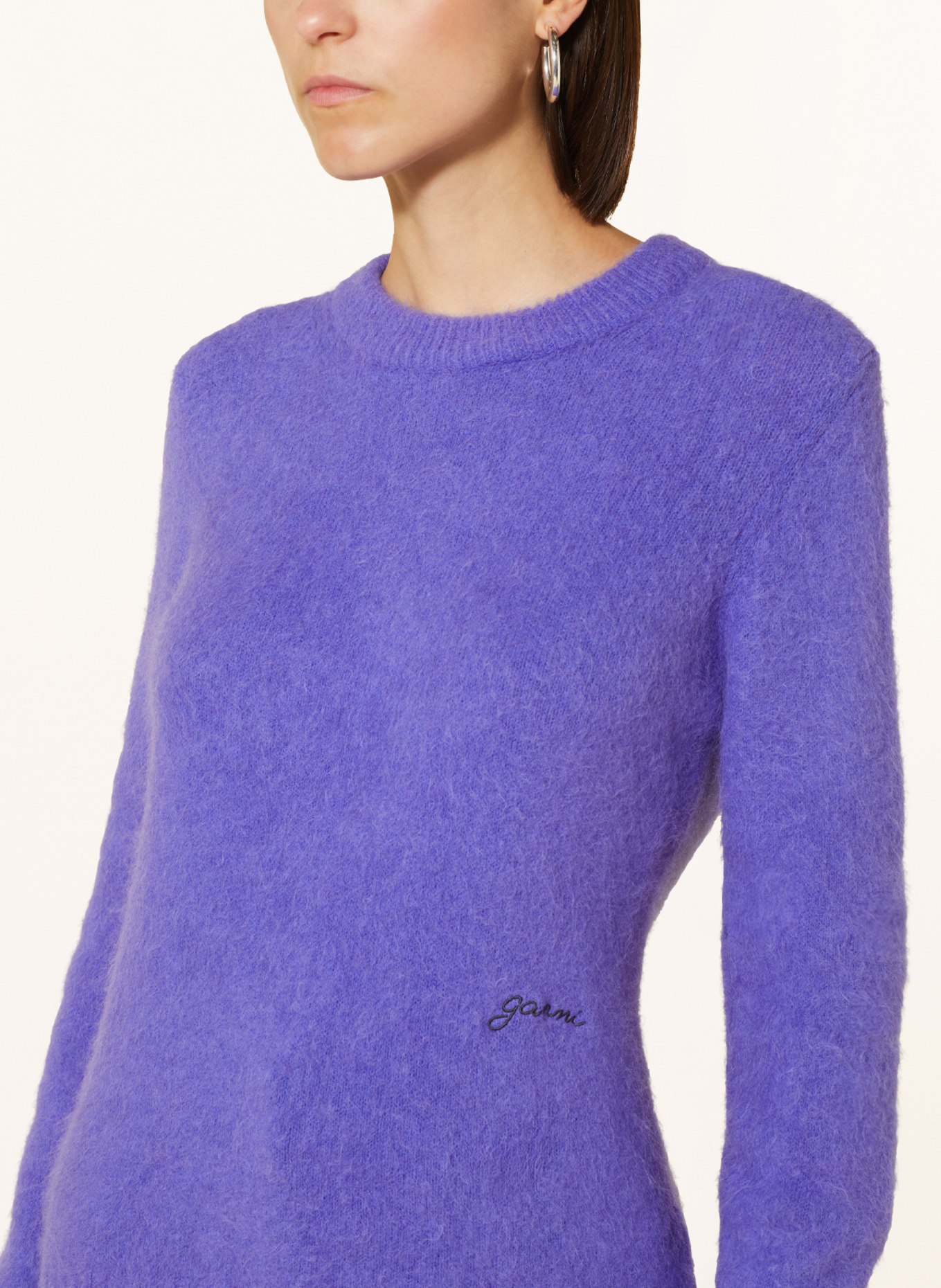 Ganni shop purple sweater