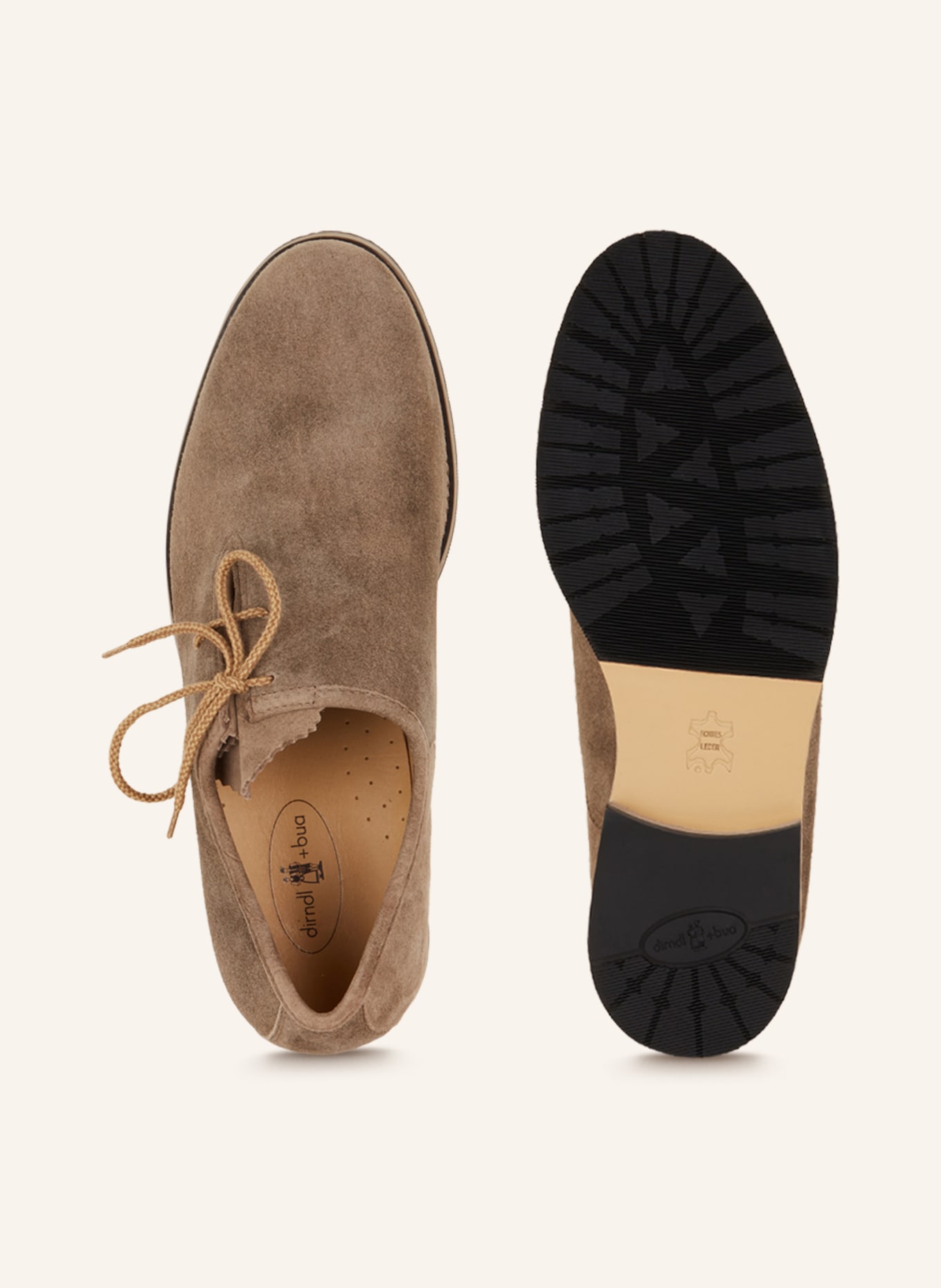 dirndl+bua Haferl shoes ANTIKBOCK, Color: TAUPE (Image 5)