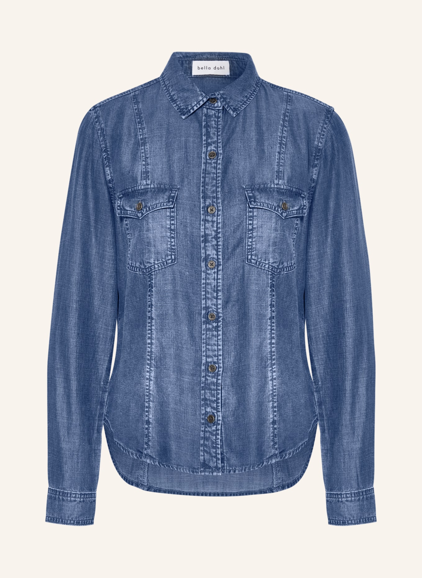 bella dahl Shirt blouse in denim look, Color: BLUE (Image 1)