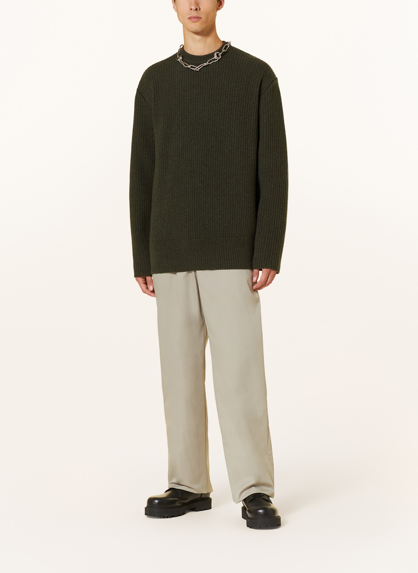 GIVENCHY Sweter oversize, Kolor: CIEMNOZIELONY (Obrazek 2)