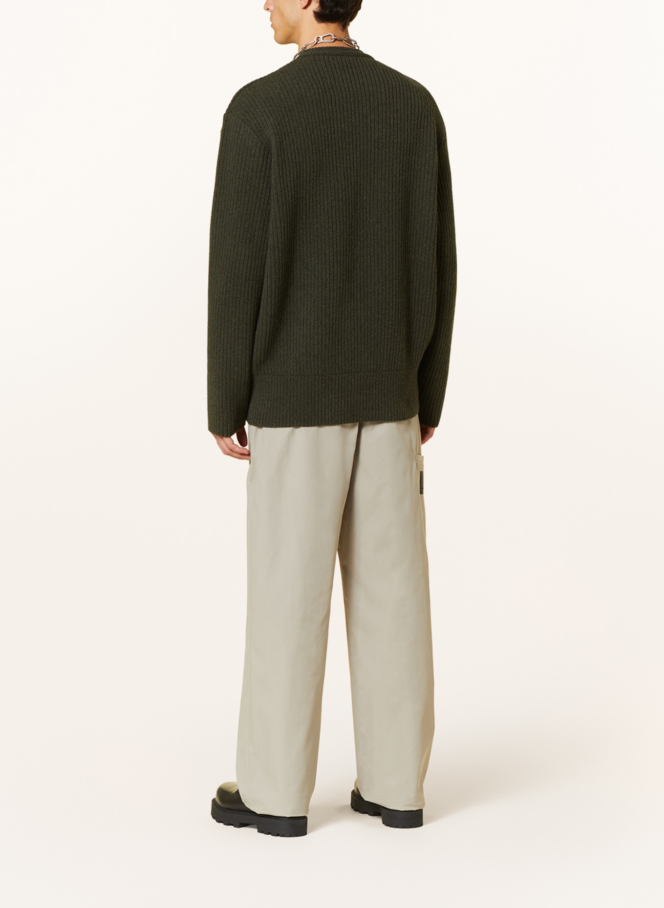 GIVENCHY Oversized sweater, Color: DARK GREEN (Image 3)