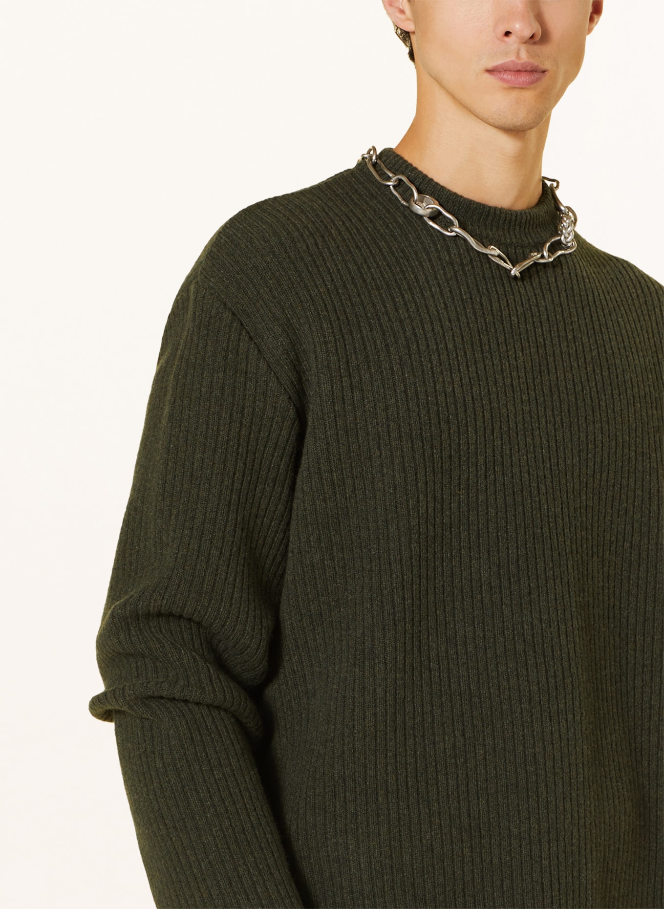 GIVENCHY Oversized sweater, Color: DARK GREEN (Image 4)