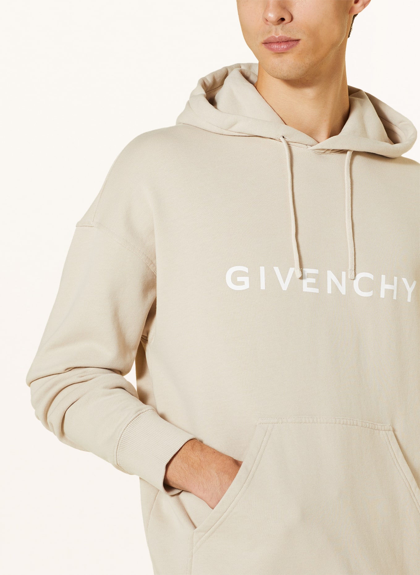 GIVENCHY Hoodie, Color: BEIGE/ WHITE (Image 5)