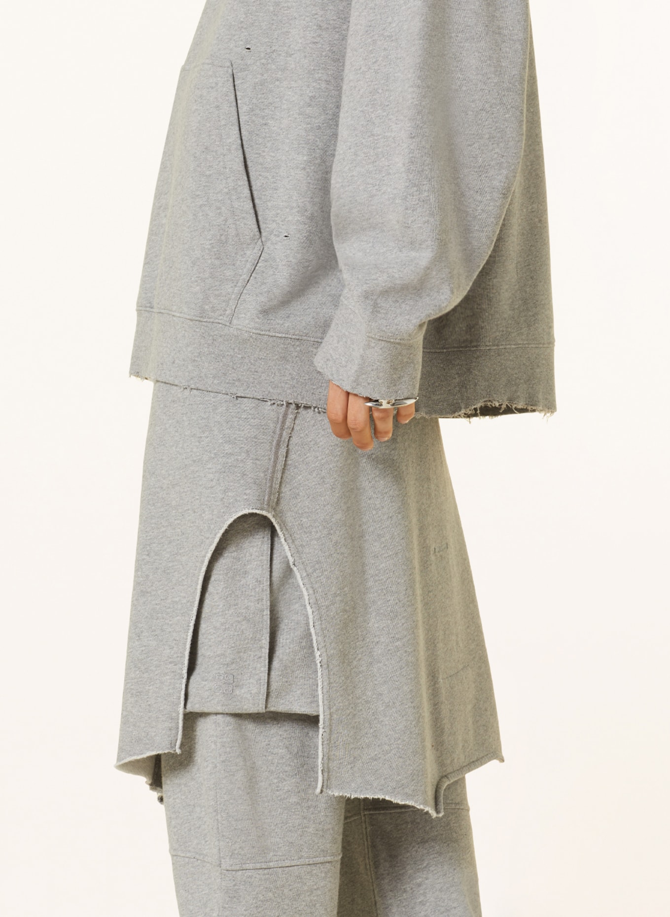 GIVENCHY Sweat skirt, Color: GRAY (Image 5)